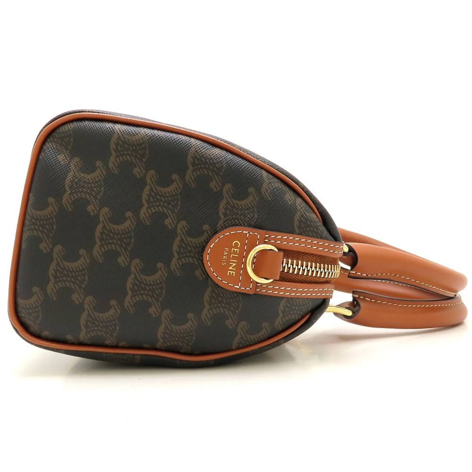 Leather Canvas Boston Bag Handbag (Pre-Owned) - Celine - Modalova
