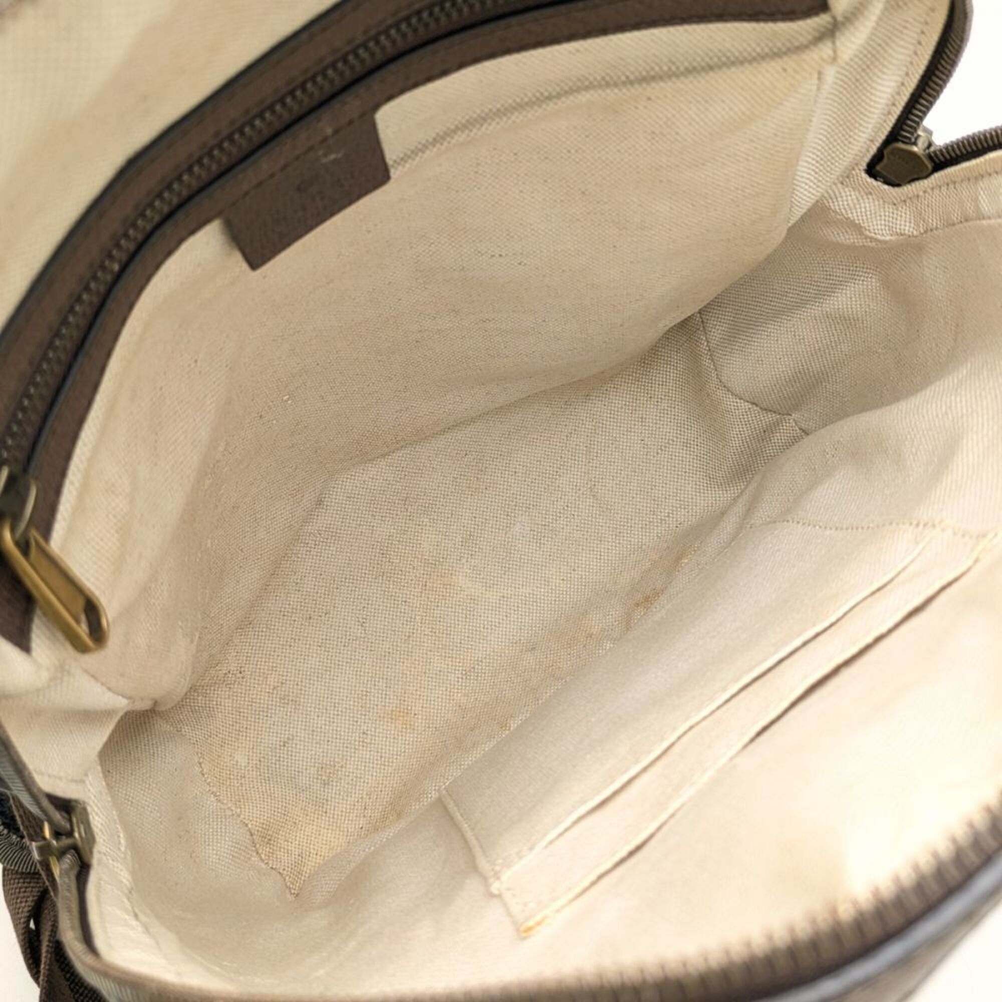 Gg Supreme Canvas Leather Backpack (Pre-Owned) - Gucci - Modalova