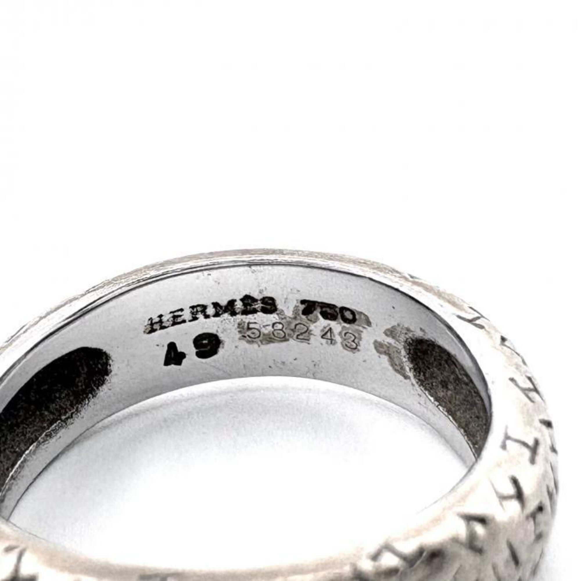 White Gold (18K) Band Ring (Pre-Owned) - Hermes - Modalova