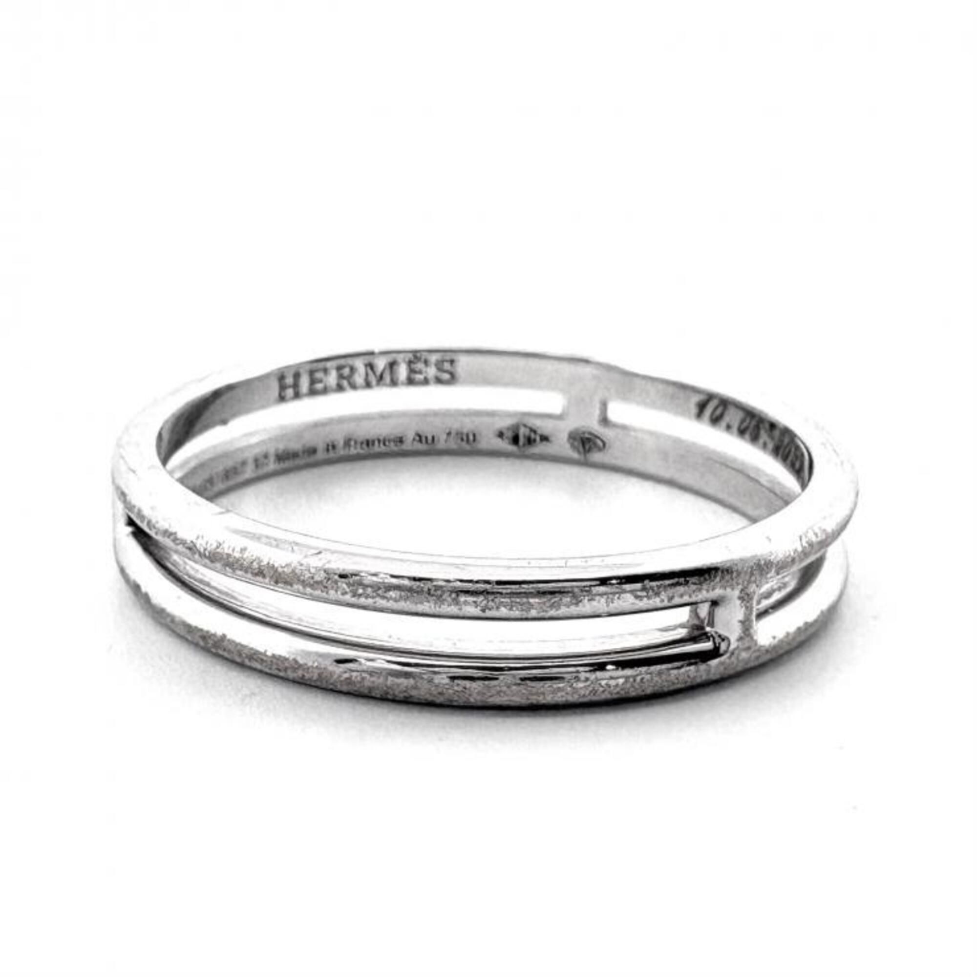 White Gold (18K) Band Ring (Pre-Owned) - Hermes - Modalova