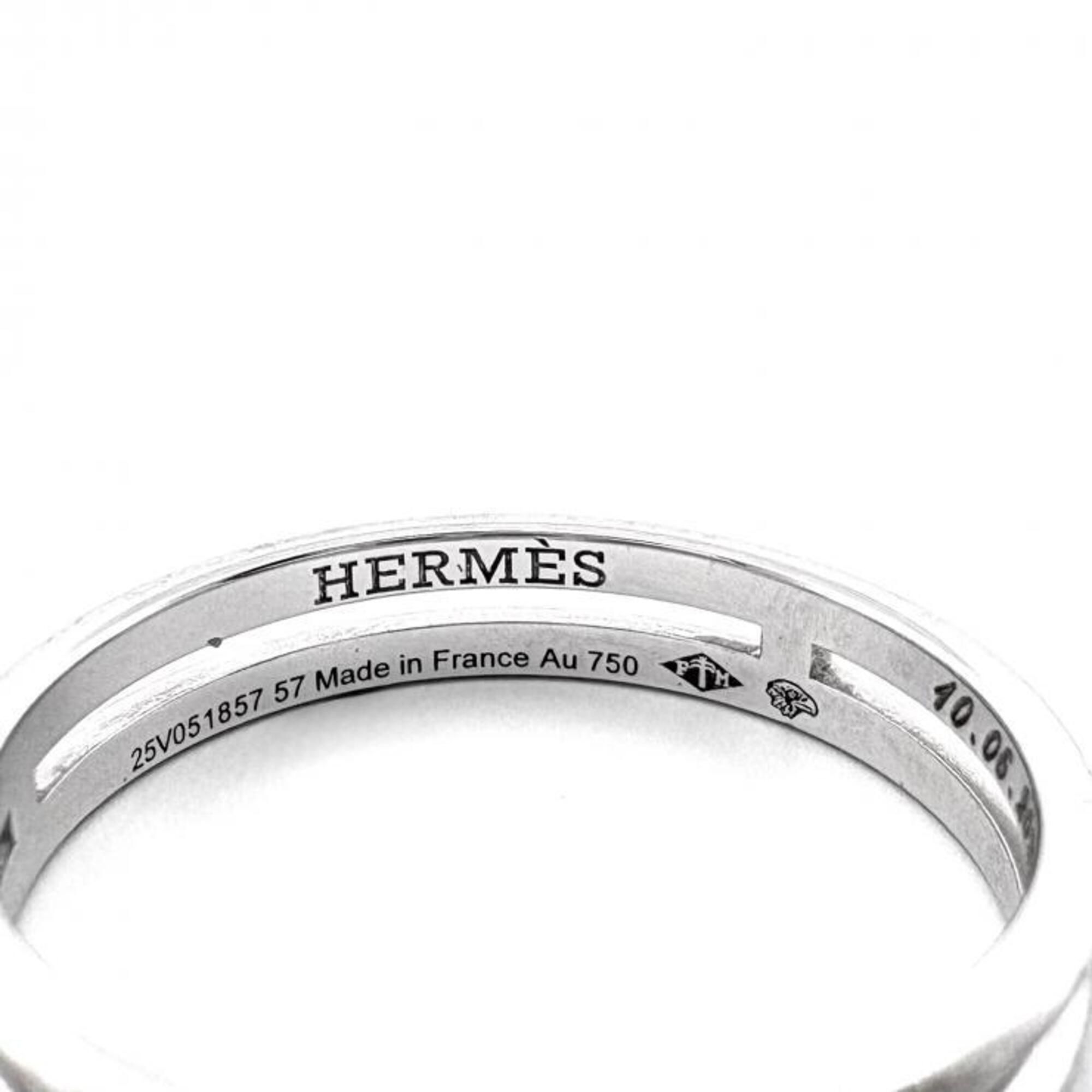 White Gold (18K) Band Ring (Pre-Owned) - Hermes - Modalova