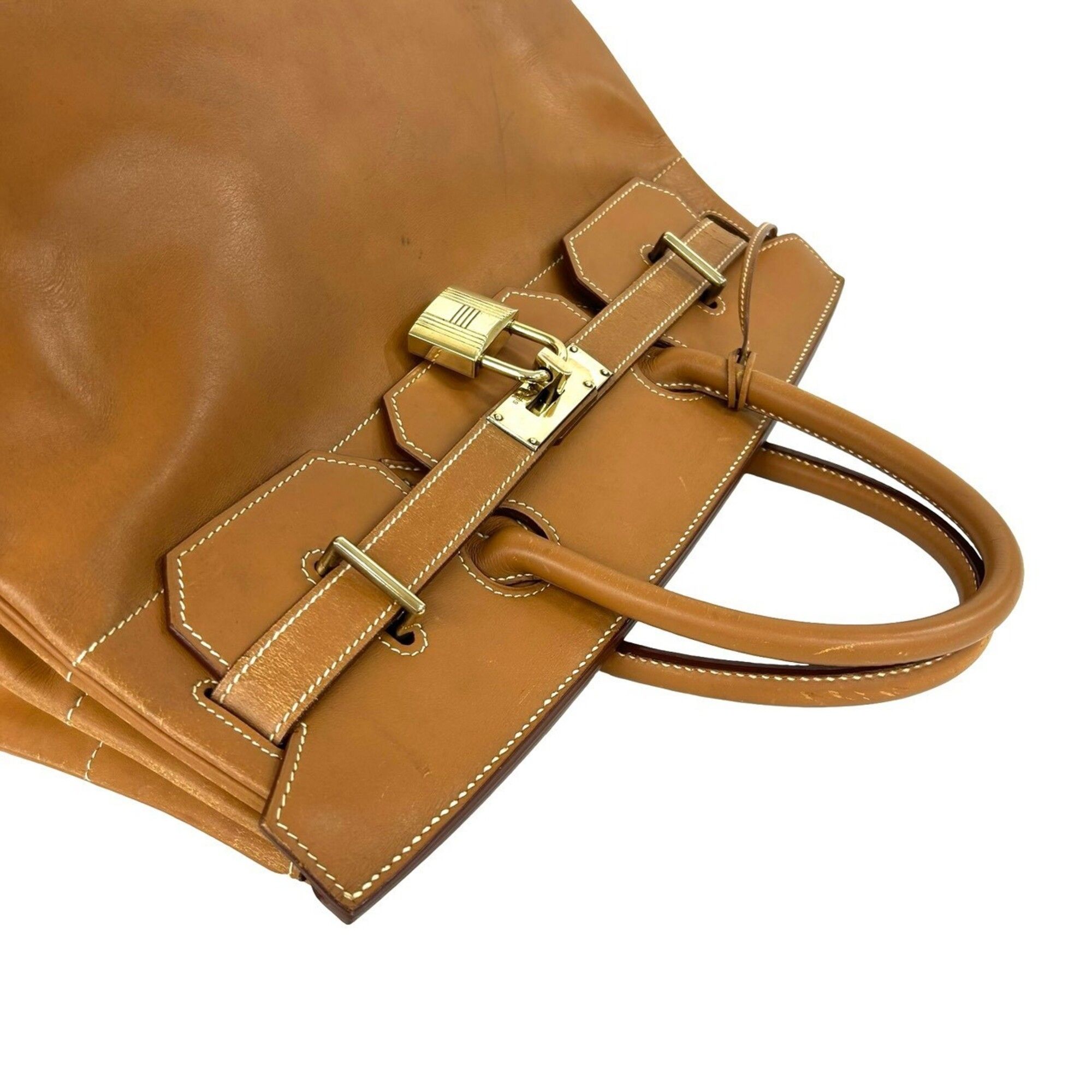 Vache Leather Handbag (Pre-Owned) - Hermes - Modalova