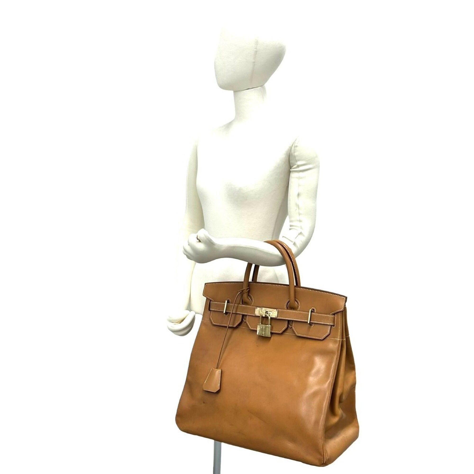 Vache Leather Handbag (Pre-Owned) - Hermes - Modalova