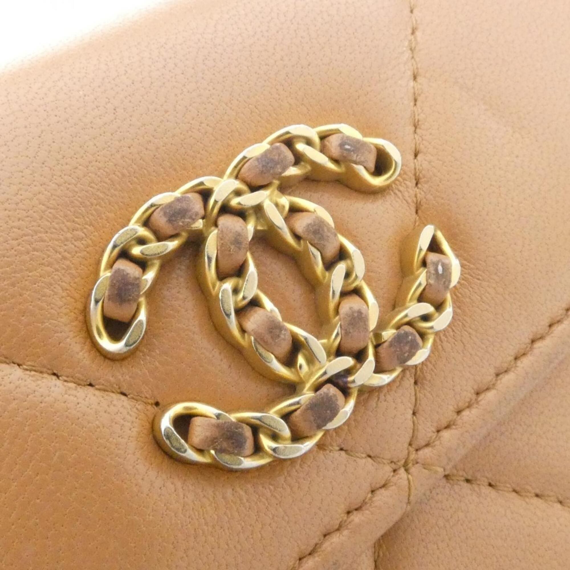 Leather Long Wallet (Bi-Fold) (Pre-Owned) - Chanel - Modalova