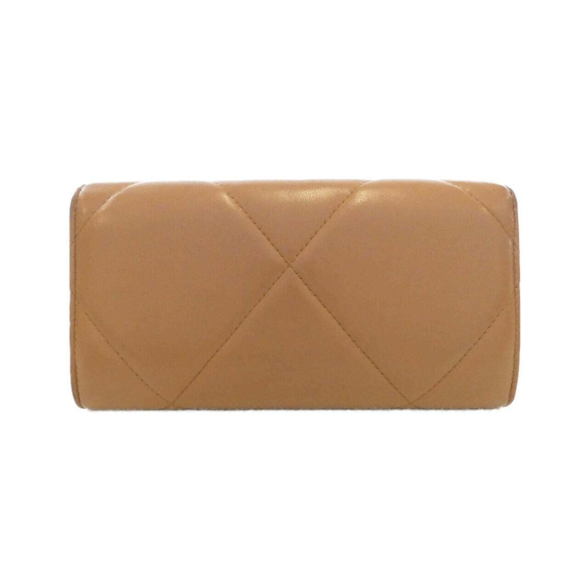 Leather Long Wallet (Bi-Fold) (Pre-Owned) - Chanel - Modalova