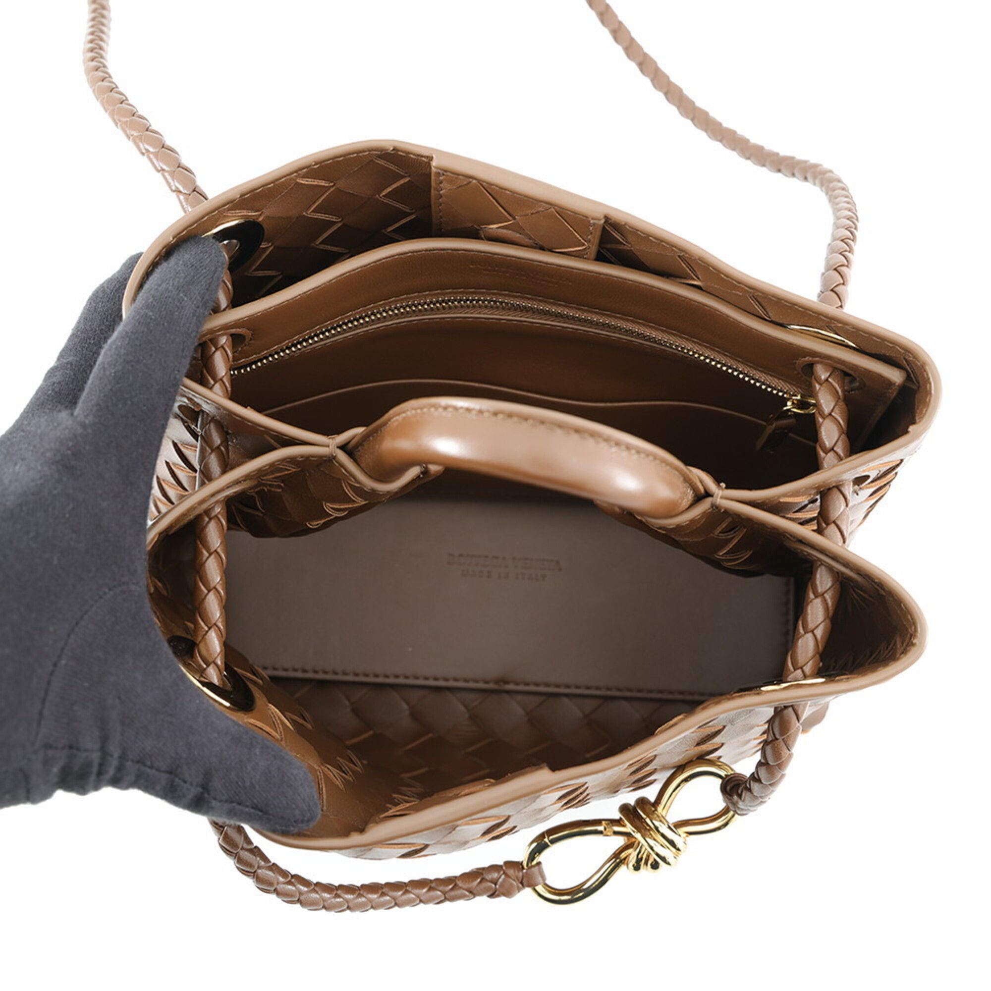 Leather Handbag Pouch (Pre-Owned) - Bottega Veneta - Modalova
