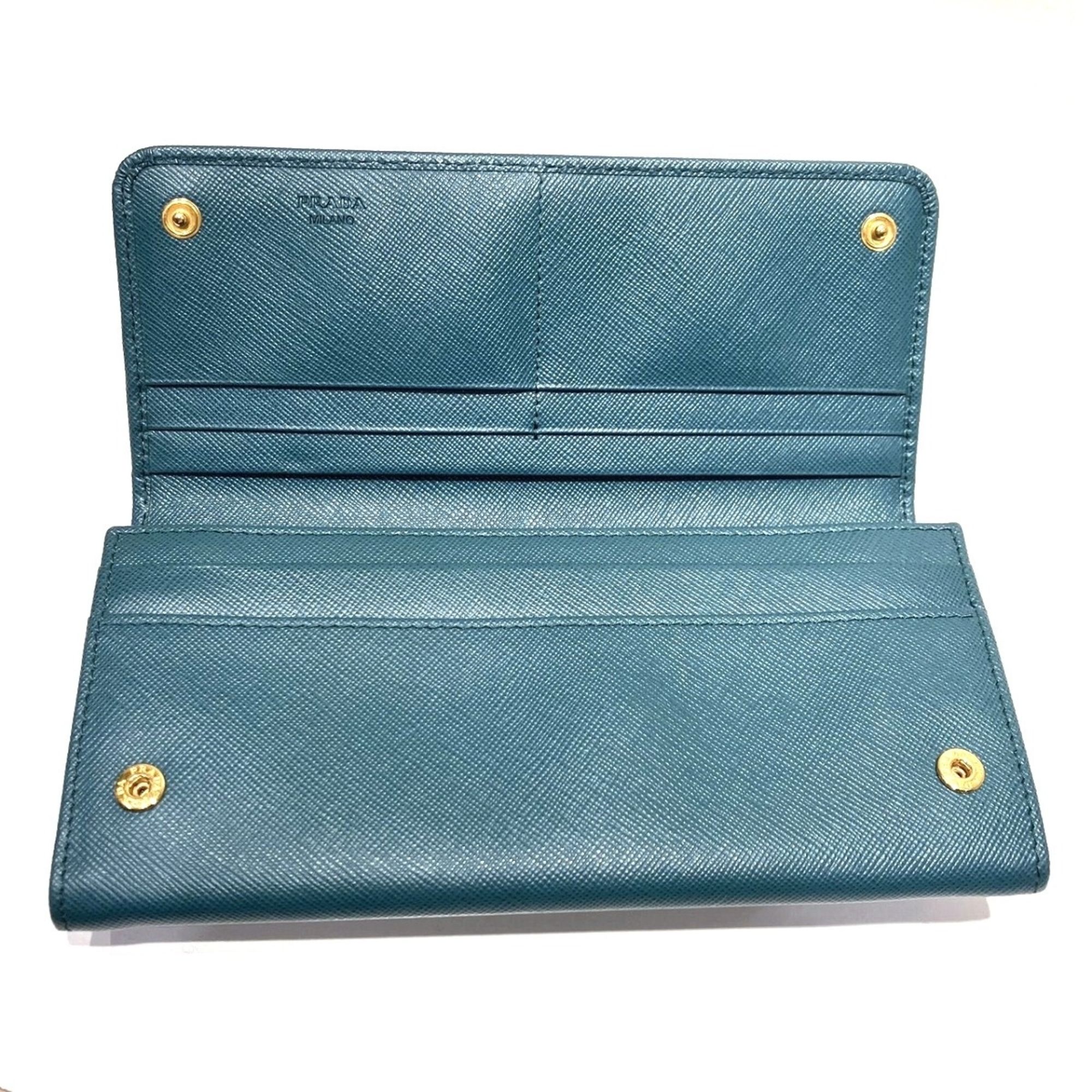 Leather Long Wallet (Bi-Fold) (Pre-Owned) - Prada - Modalova