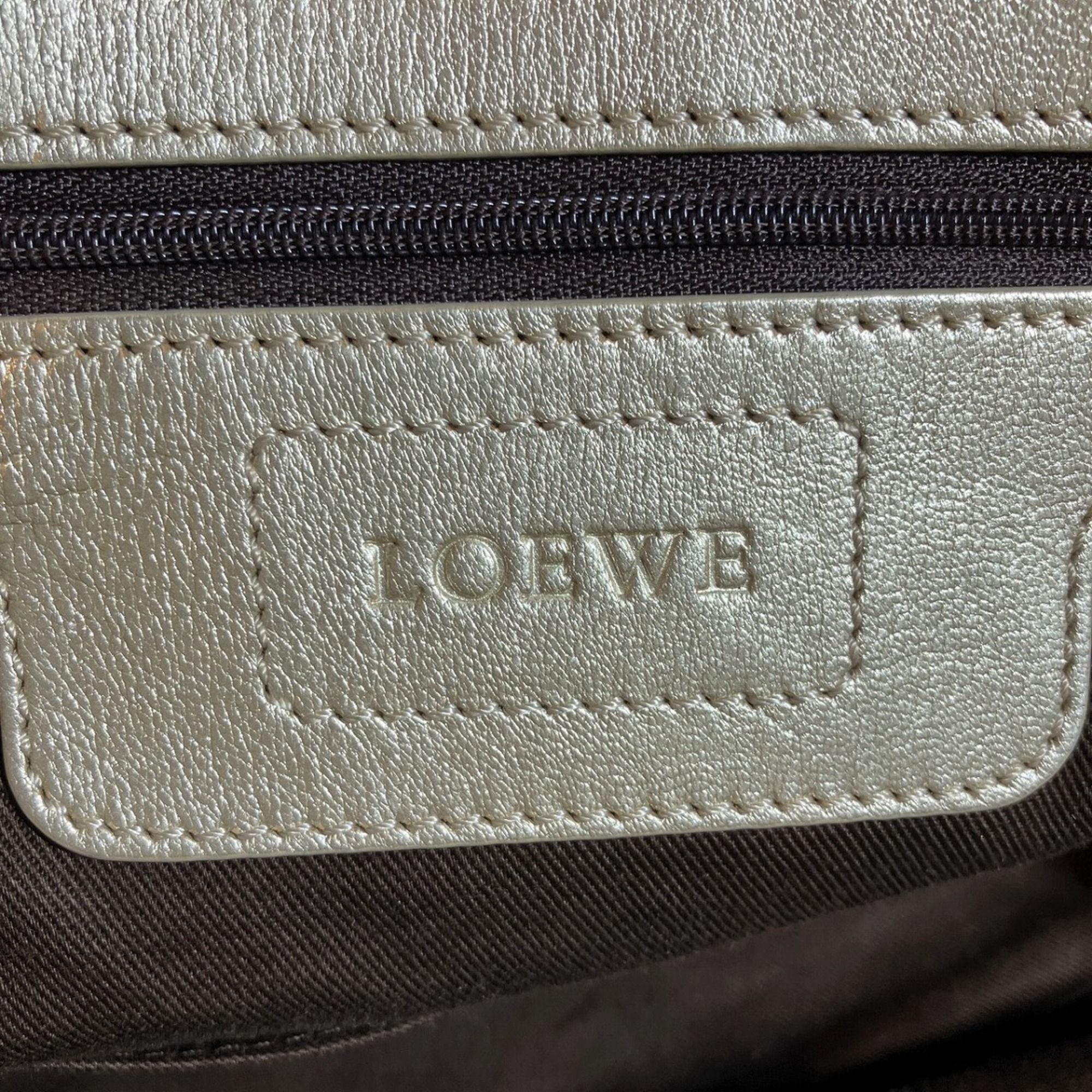 Nylon Leather Handbag (Pre-Owned) - Loewe - Modalova