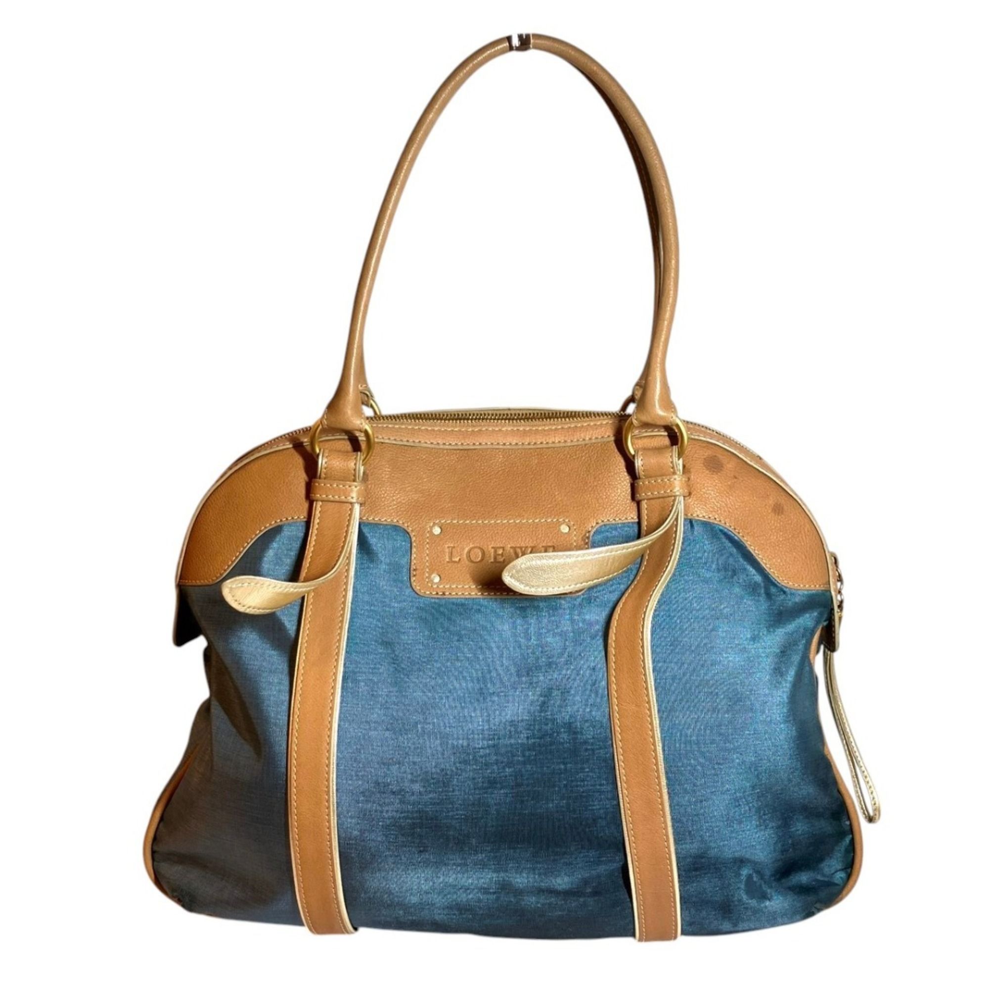 Nylon Leather Handbag (Pre-Owned) - Loewe - Modalova