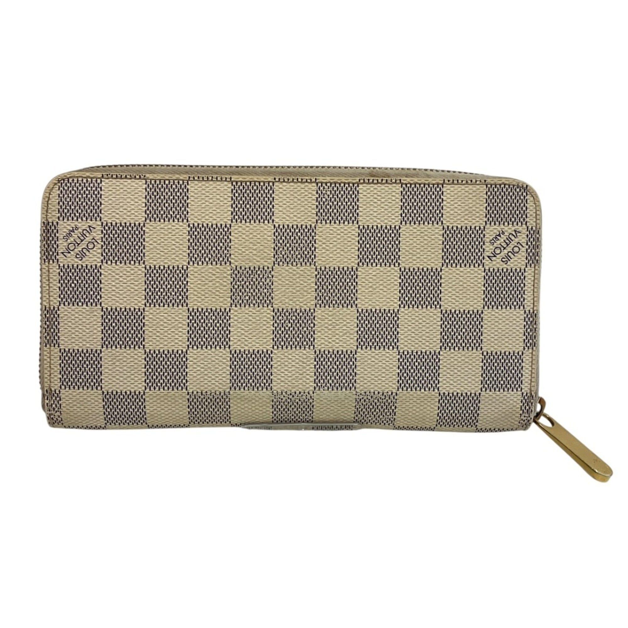 Damier Azur Damier Canvas Long Wallet (Bi-Fold) (Pre-Owned) - Louis Vuitton - Modalova