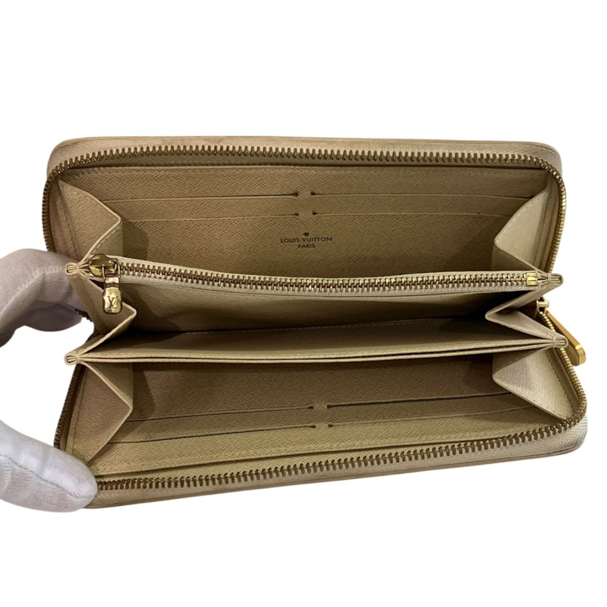 Damier Azur Damier Canvas Long Wallet (Bi-Fold) (Pre-Owned) - Louis Vuitton - Modalova