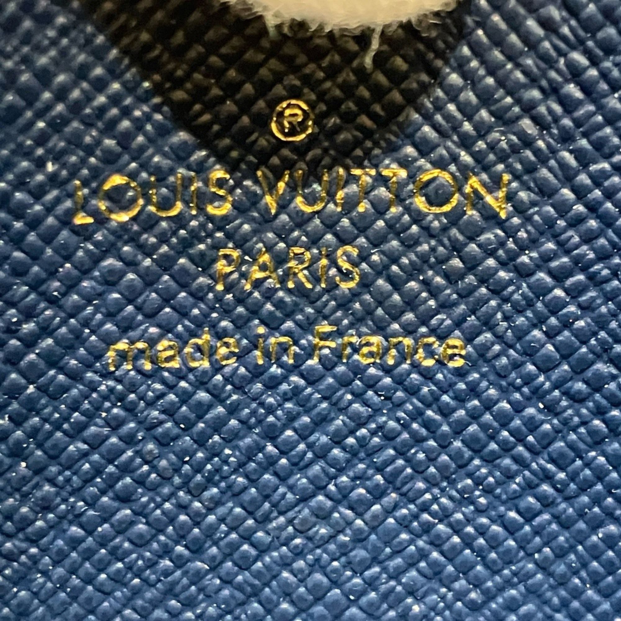 Monogram Denim Denim Coin Purse/Coin Case (Pre-Owned) - Louis Vuitton - Modalova