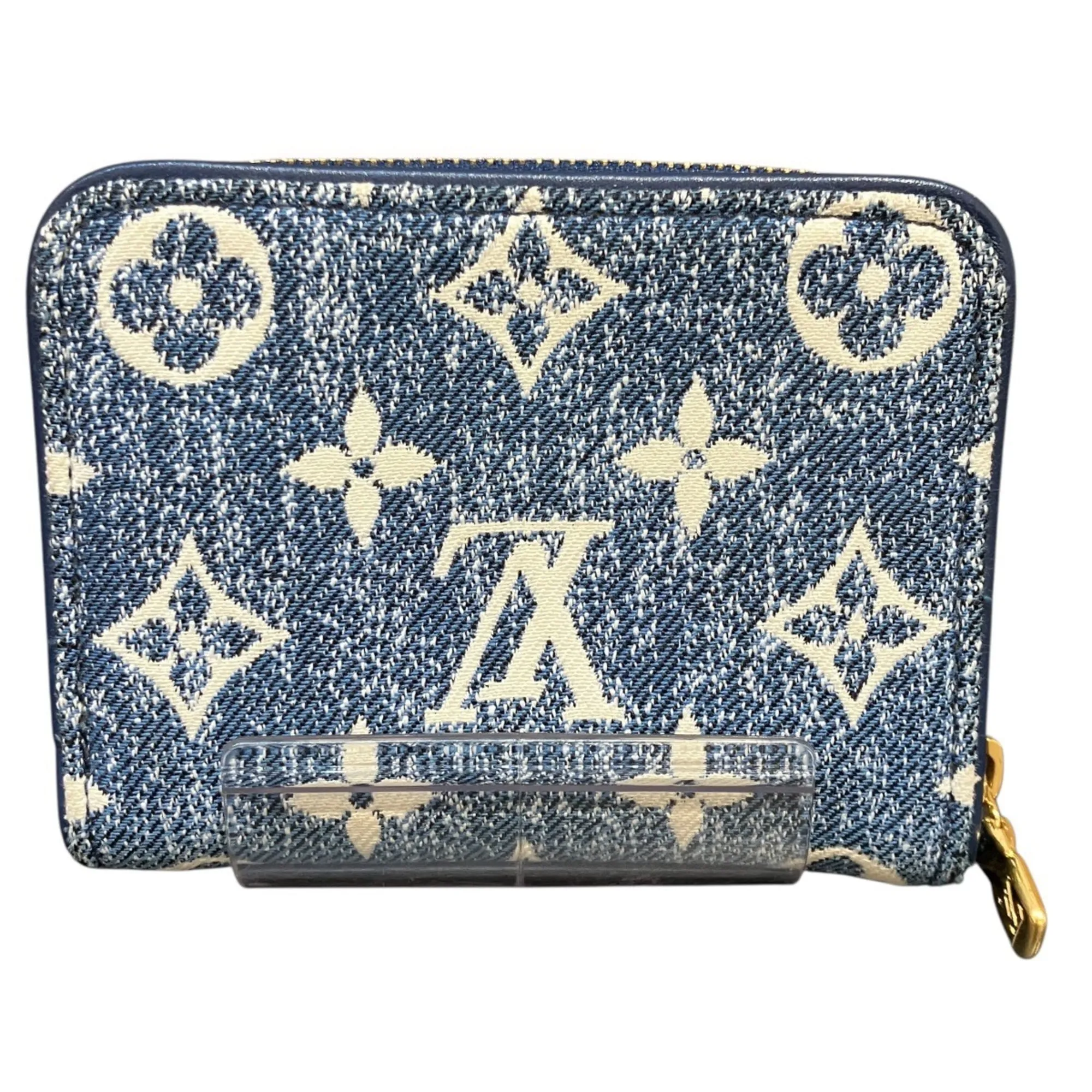 Monogram Denim Denim Coin Purse/Coin Case (Pre-Owned) - Louis Vuitton - Modalova