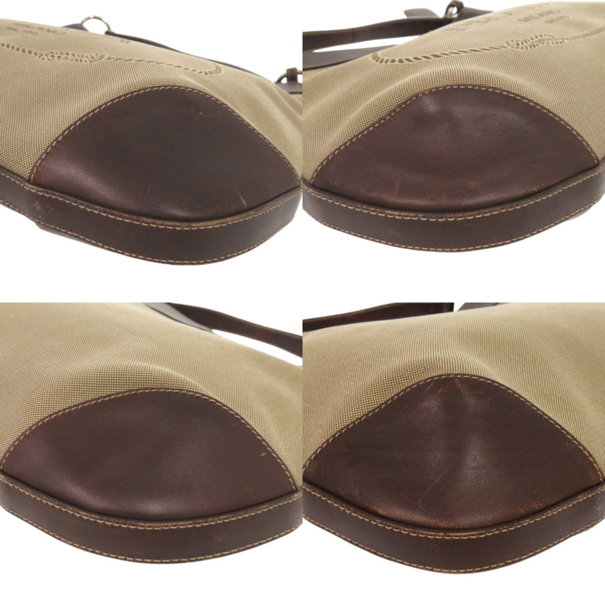 Canvas Leather Shoulder Bag (Pre-Owned) - Prada - Modalova