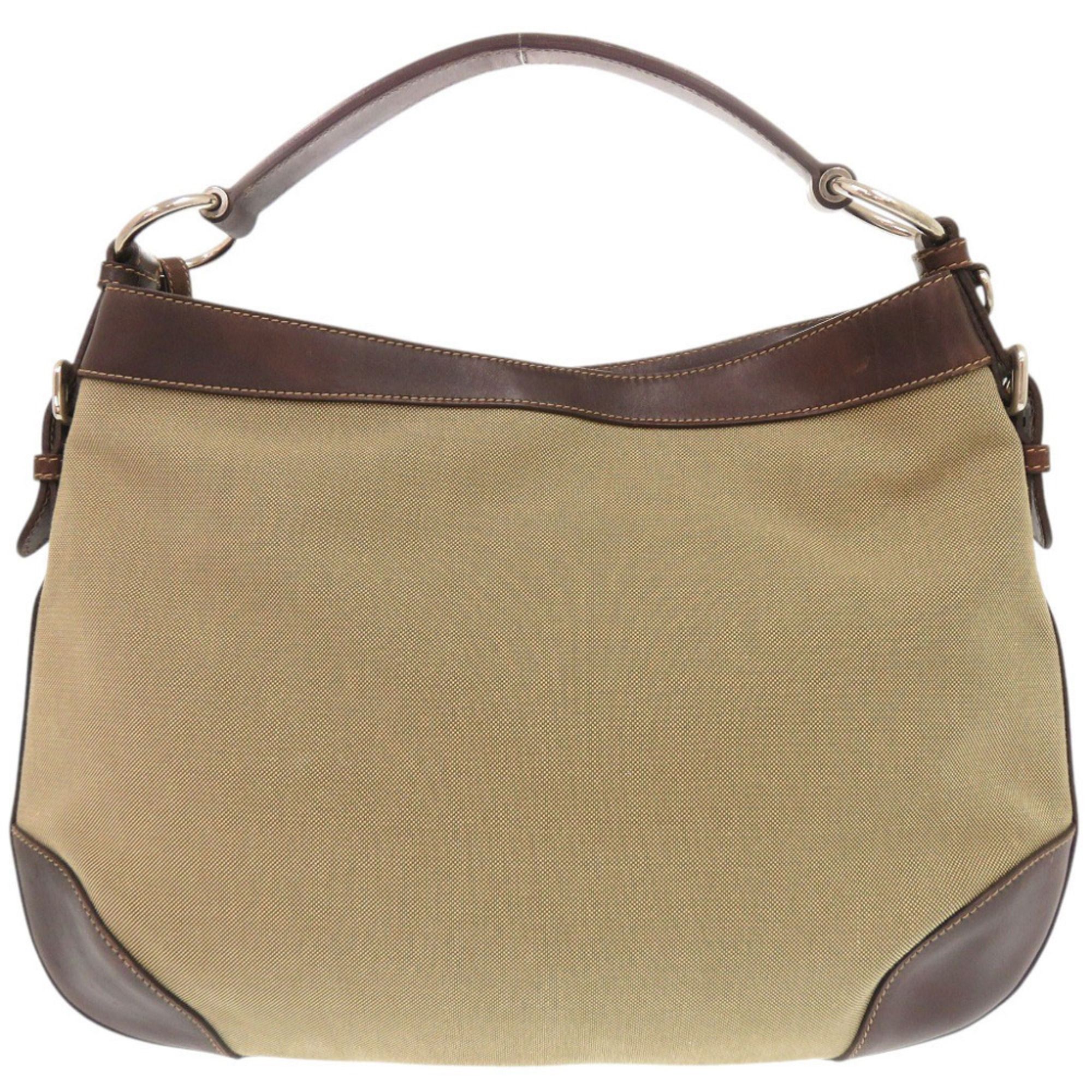 Canvas Leather Shoulder Bag (Pre-Owned) - Prada - Modalova