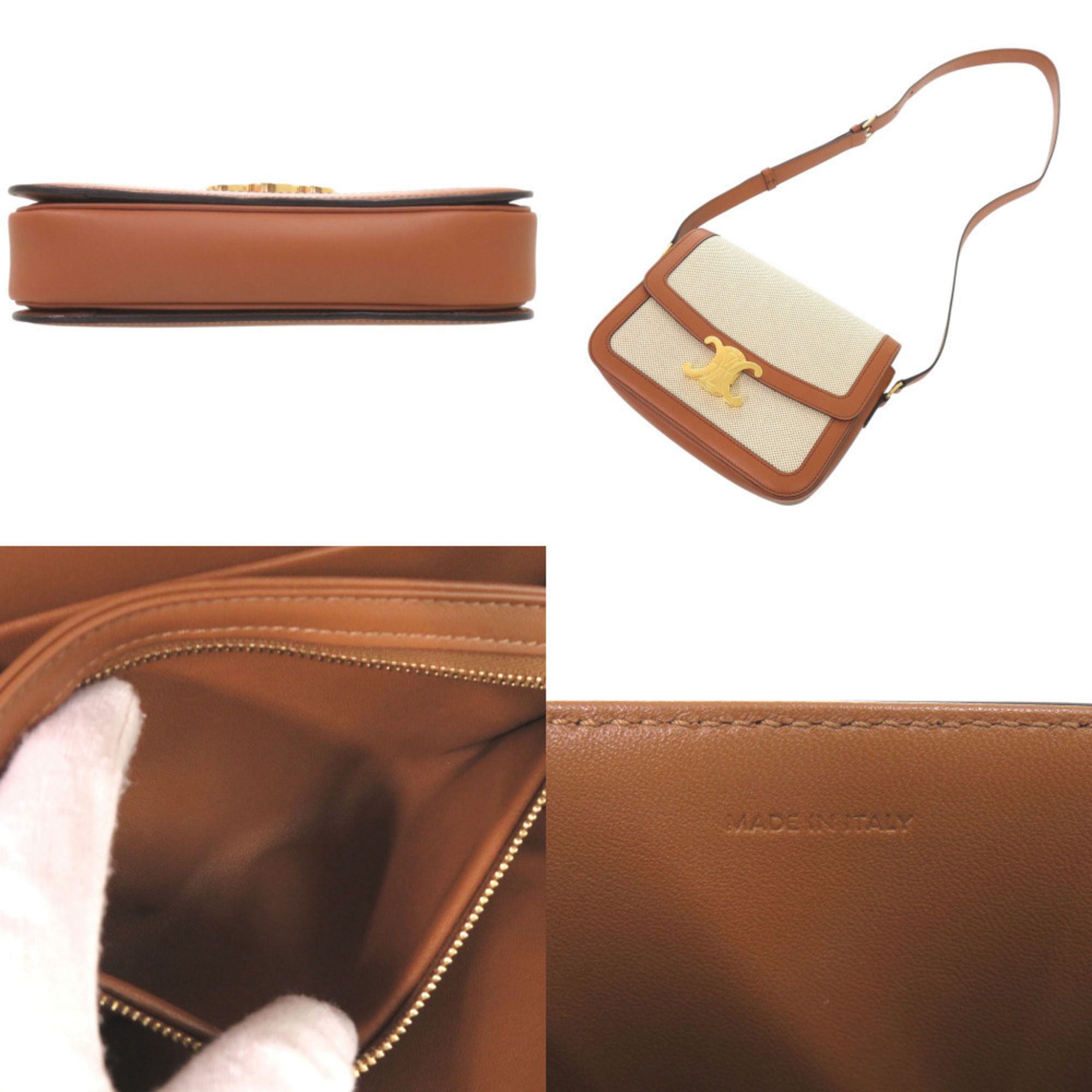Textile Leather Shoulder Bag (Pre-Owned) - Celine - Modalova