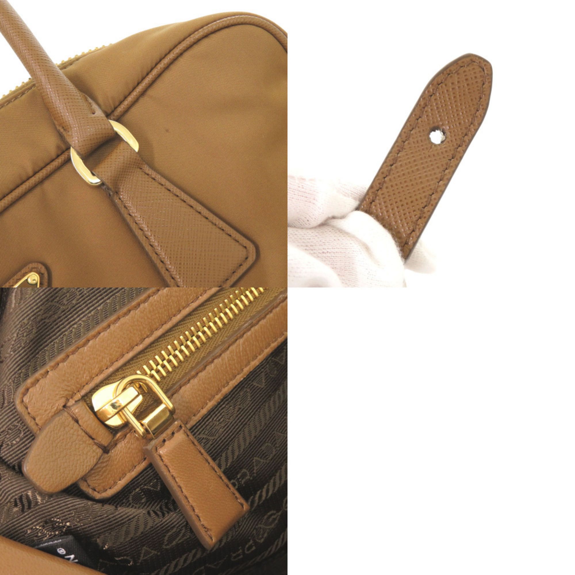 Nylon Leather Handbag Shoulder Bag (Pre-Owned) - Prada - Modalova