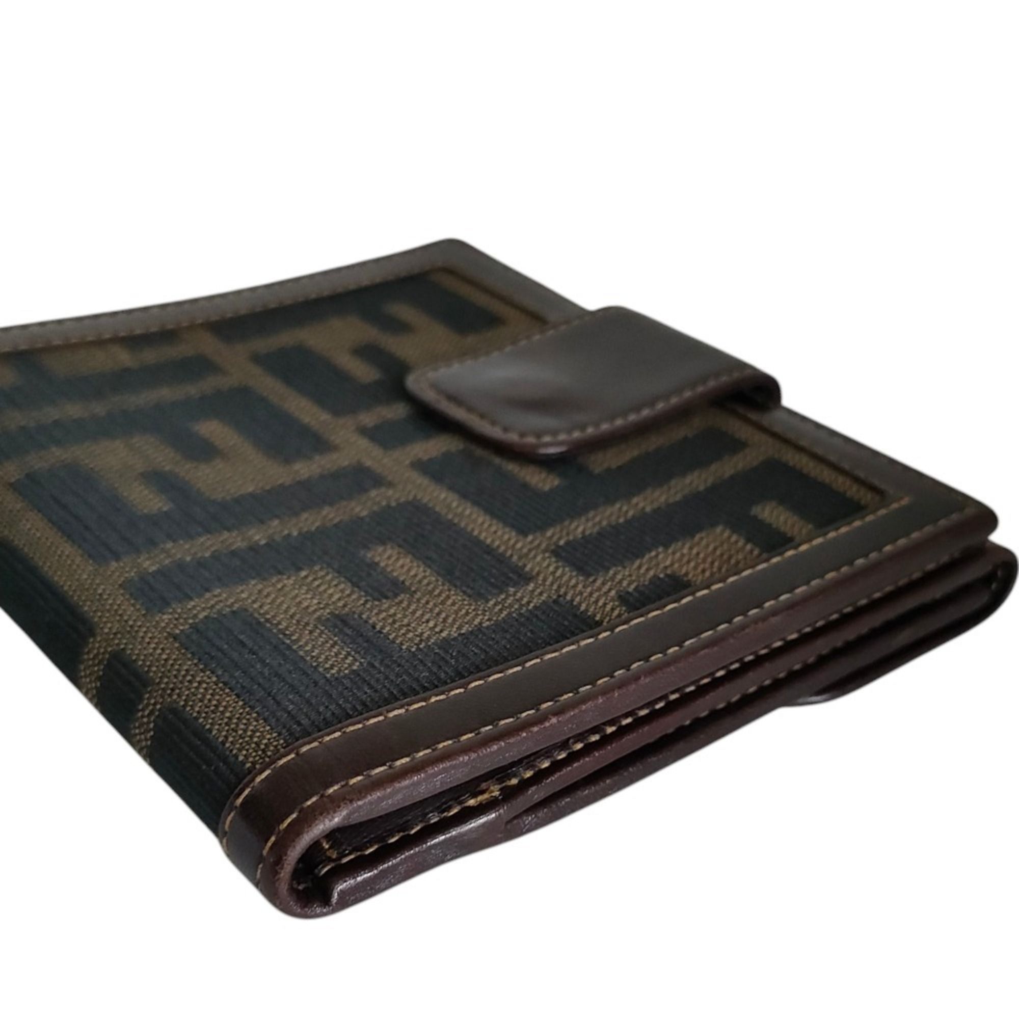 Zucca Canvas Leather Wallet (Bi-Fold) (Pre-Owned) - Fendi - Modalova