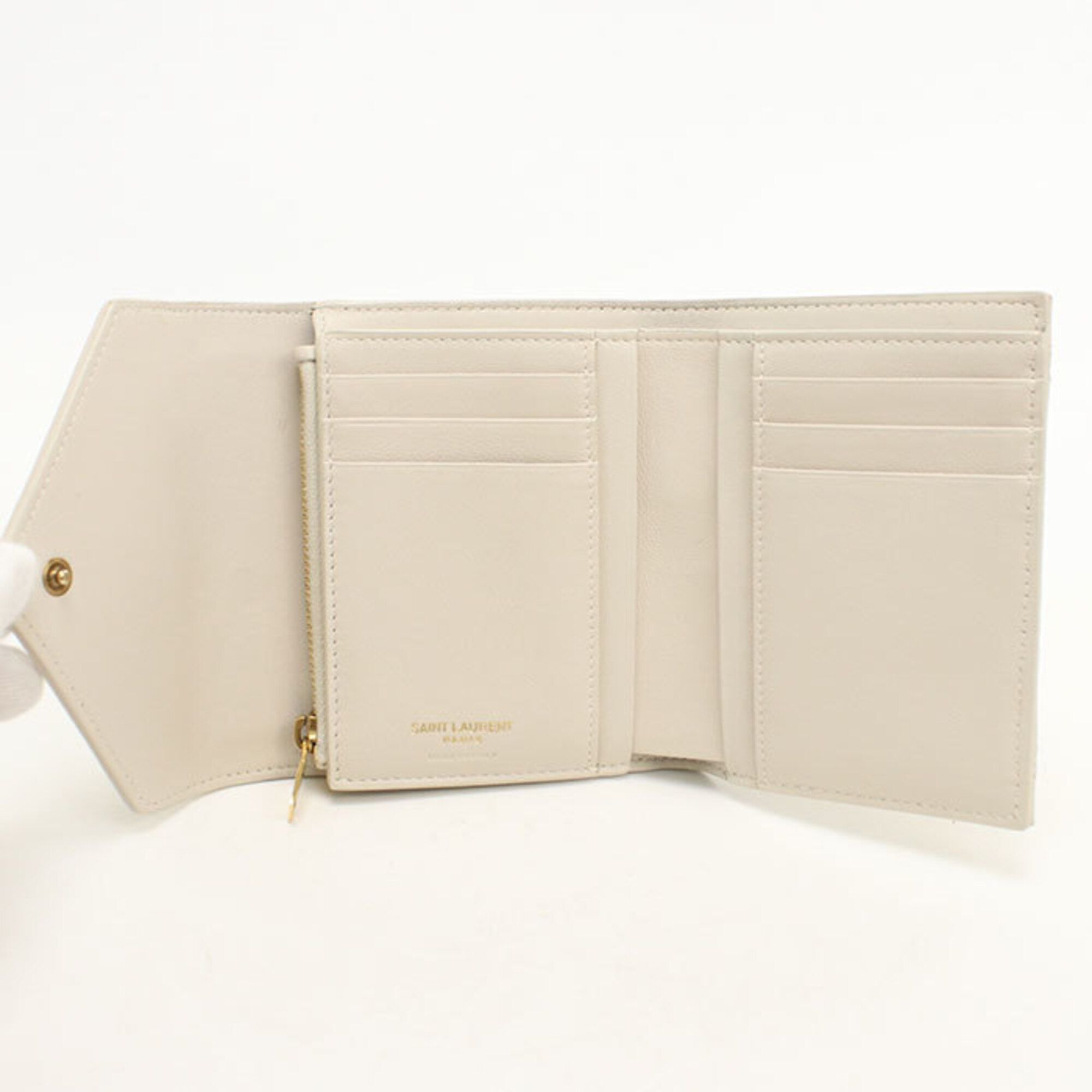 Leather Wallet (Tri-Fold) (Pre-Owned) - Saint Laurent - Modalova