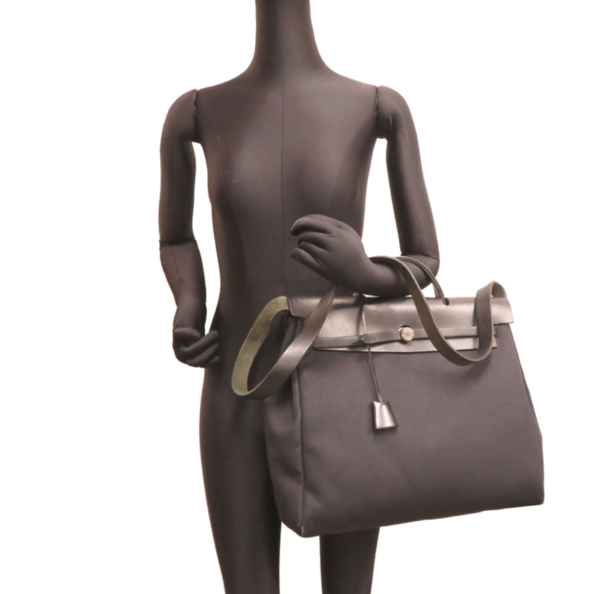 Toile Officier Handbag (Pre-Owned) - Hermes - Modalova