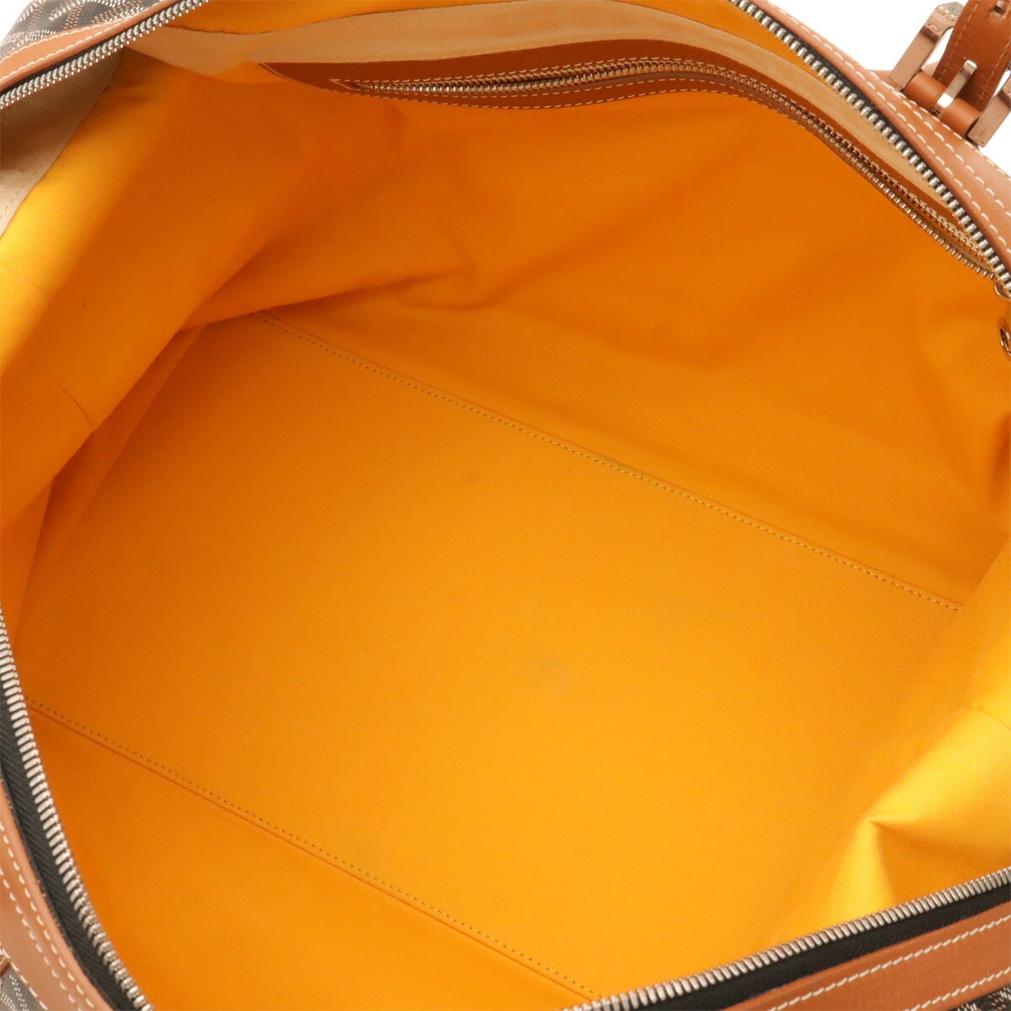 Coated Canvas Leather Boston Bag (Pre-Owned) - Goyard - Modalova