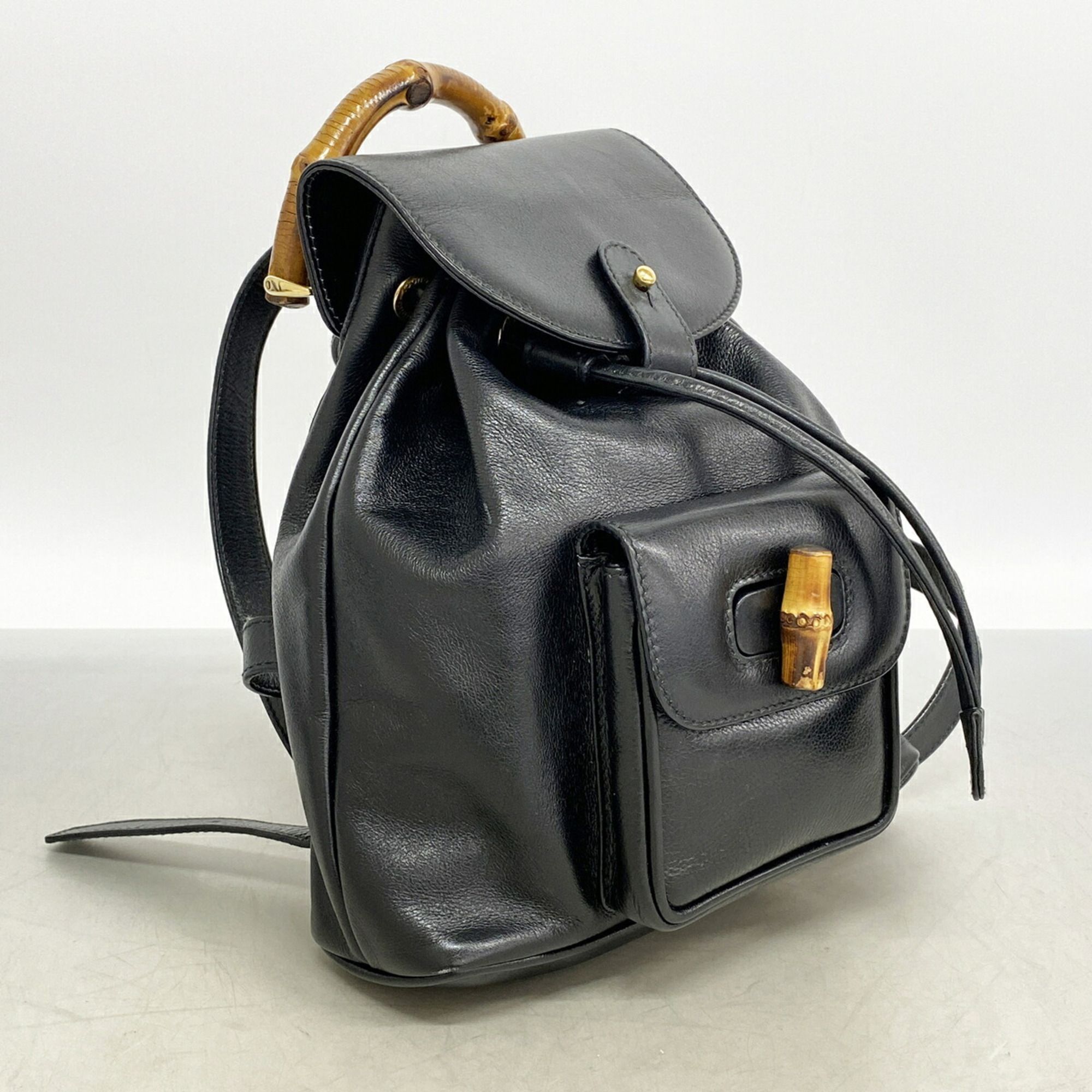 Leather Backpack (Pre-Owned) - Gucci - Modalova