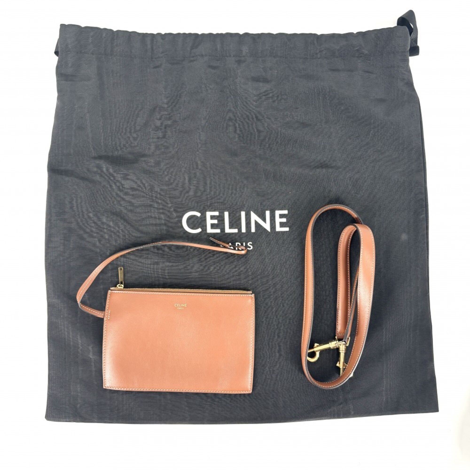 Leather Handbag Pouch Shoulder Bag (Pre-Owned) - Celine - Modalova