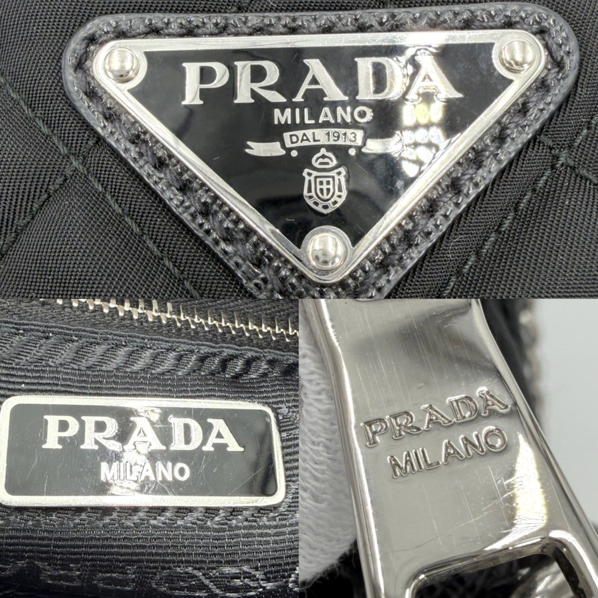 Nylon Leather Handbag Shoulder Bag (Pre-Owned) - Prada - Modalova