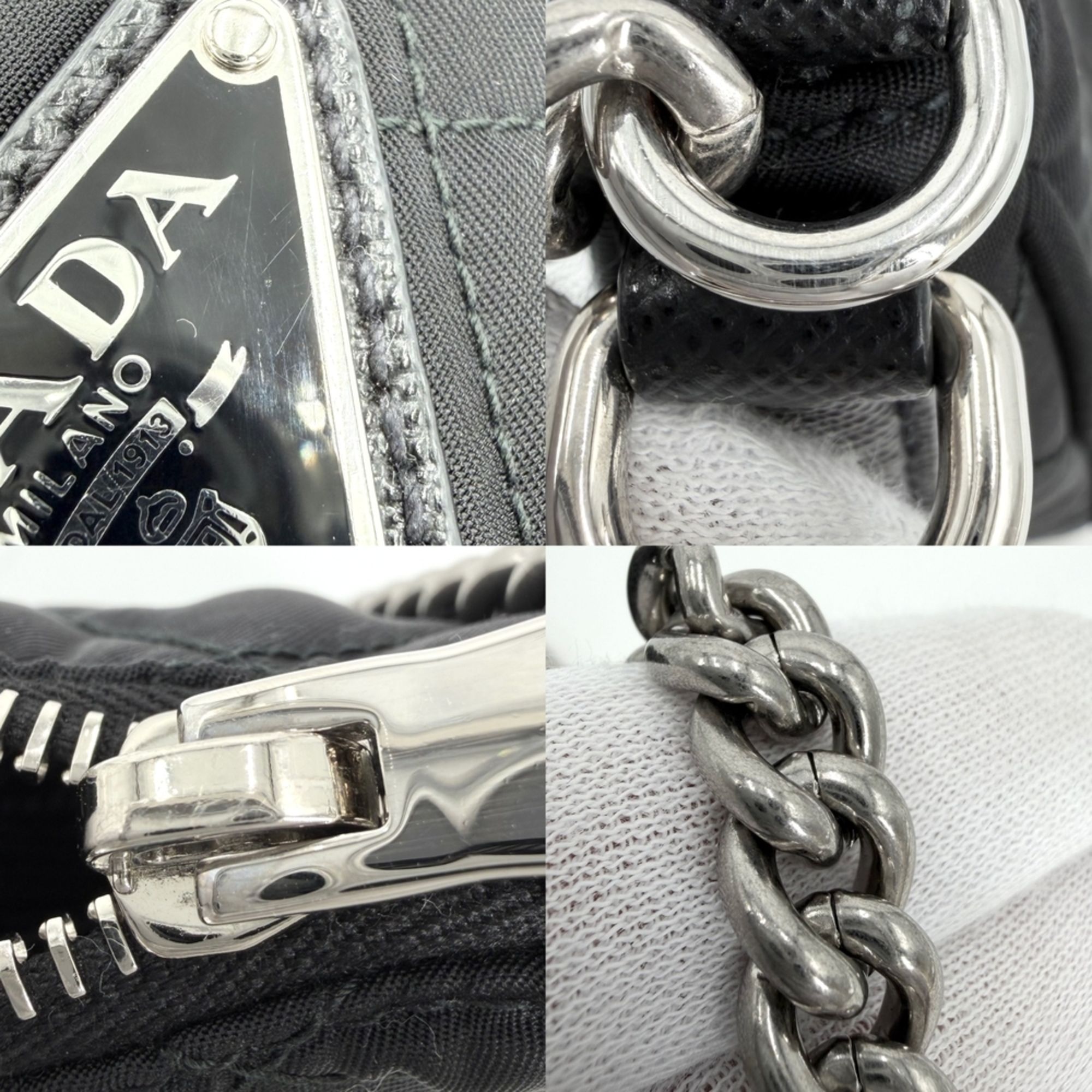 Nylon Leather Handbag Shoulder Bag (Pre-Owned) - Prada - Modalova