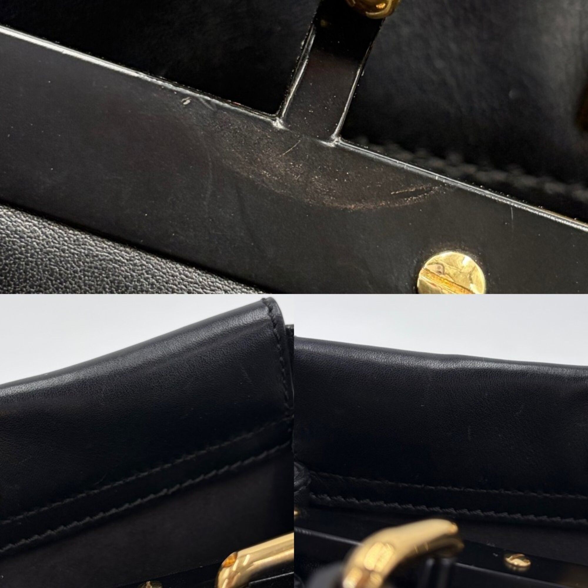 Peekaboo Leather Handbag Shoulder Bag (Pre-Owned) - Fendi - Modalova
