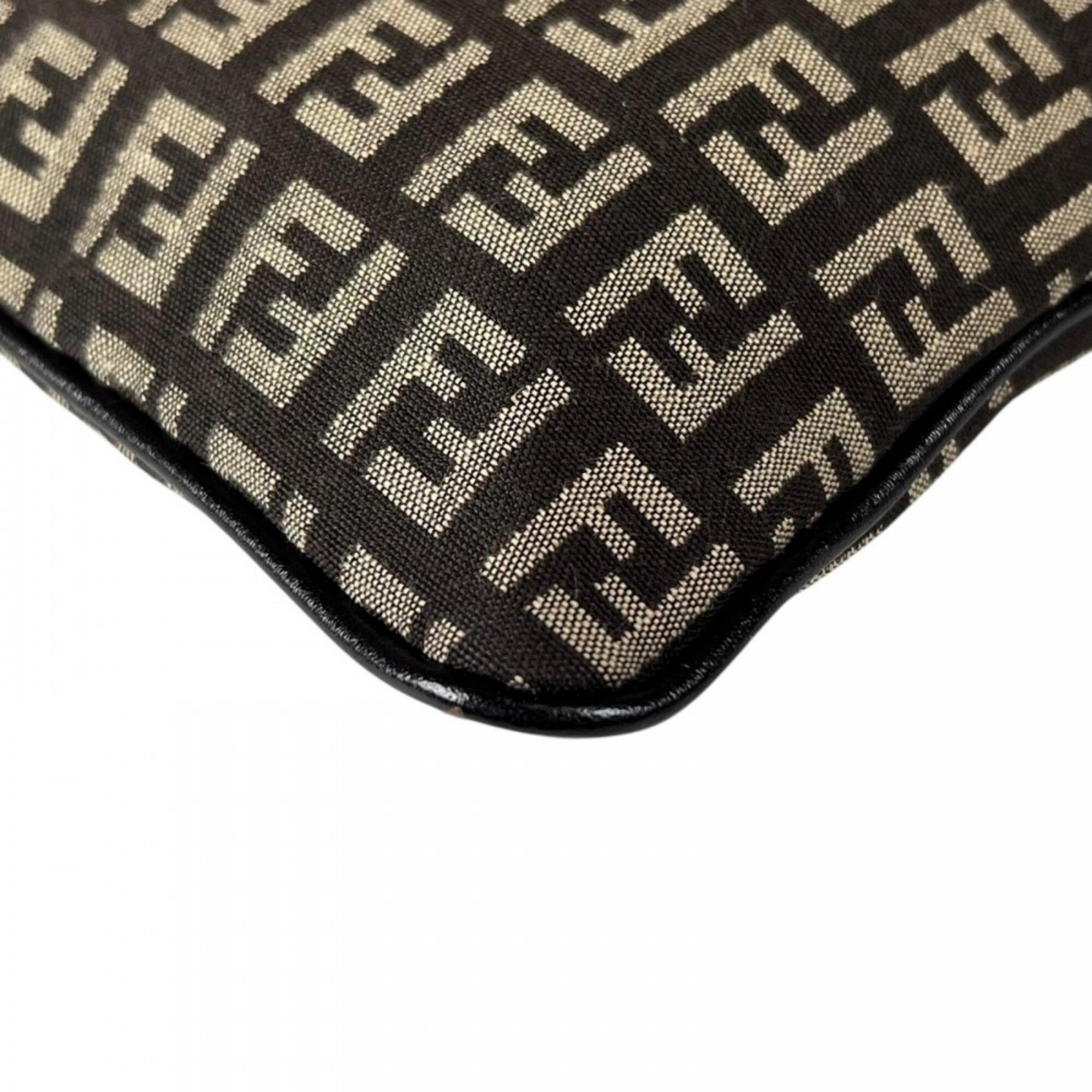 Canvas Leather Shoulder Bag (Pre-Owned) - Fendi - Modalova