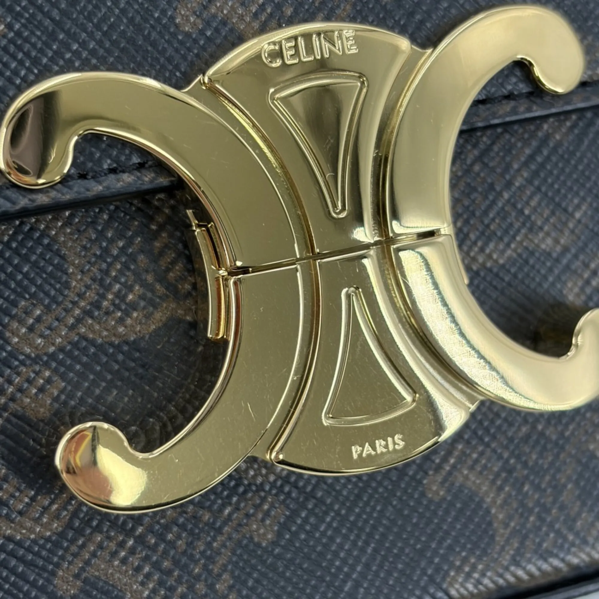 Coated Canvas Leather Shoulder Bag (Pre-Owned) - Celine - Modalova