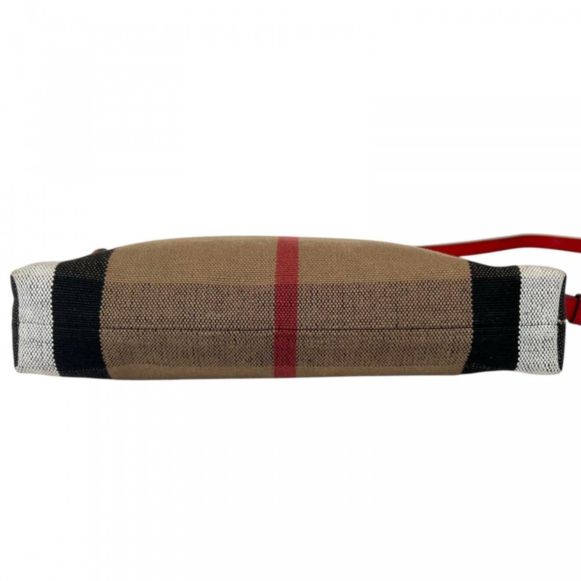 Canvas Leather Shoulder Bag (Pre-Owned) - Burberry - Modalova