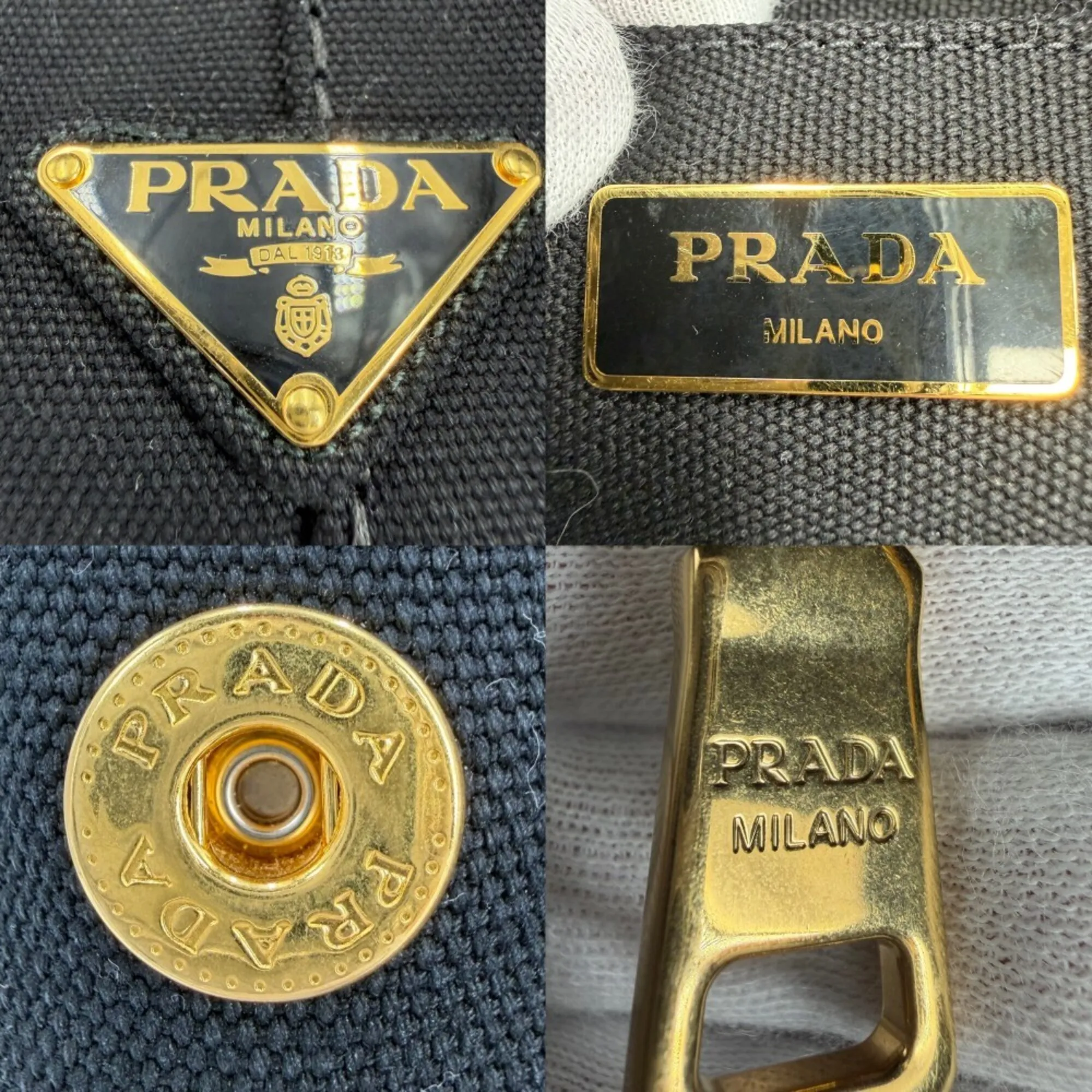Canvas Handbag Shoulder Bag Tote Bag (Pre-Owned) - Prada - Modalova