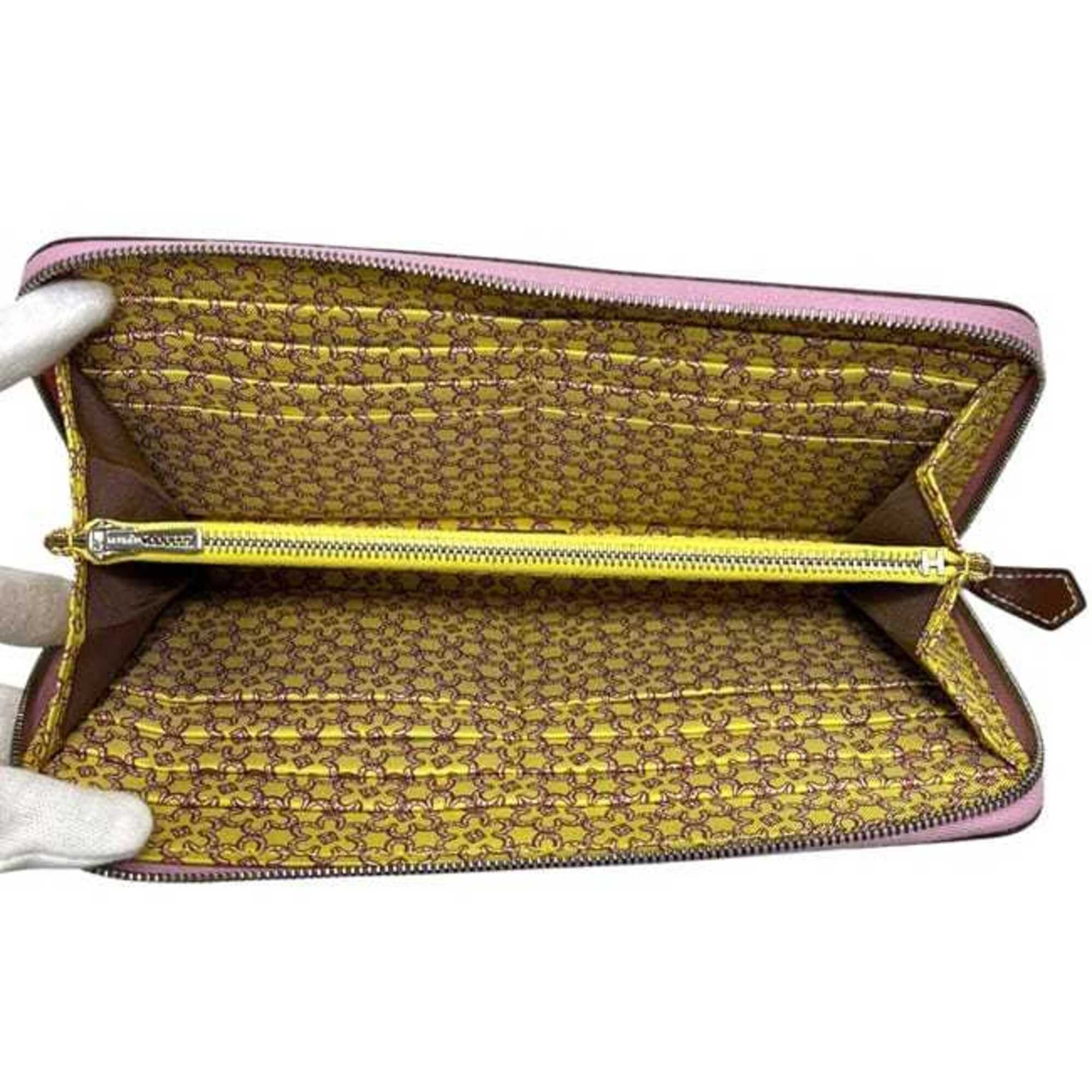 Epsom Leather Silk Long Wallet (Bi-Fold) (Pre-Owned) - Hermes - Modalova