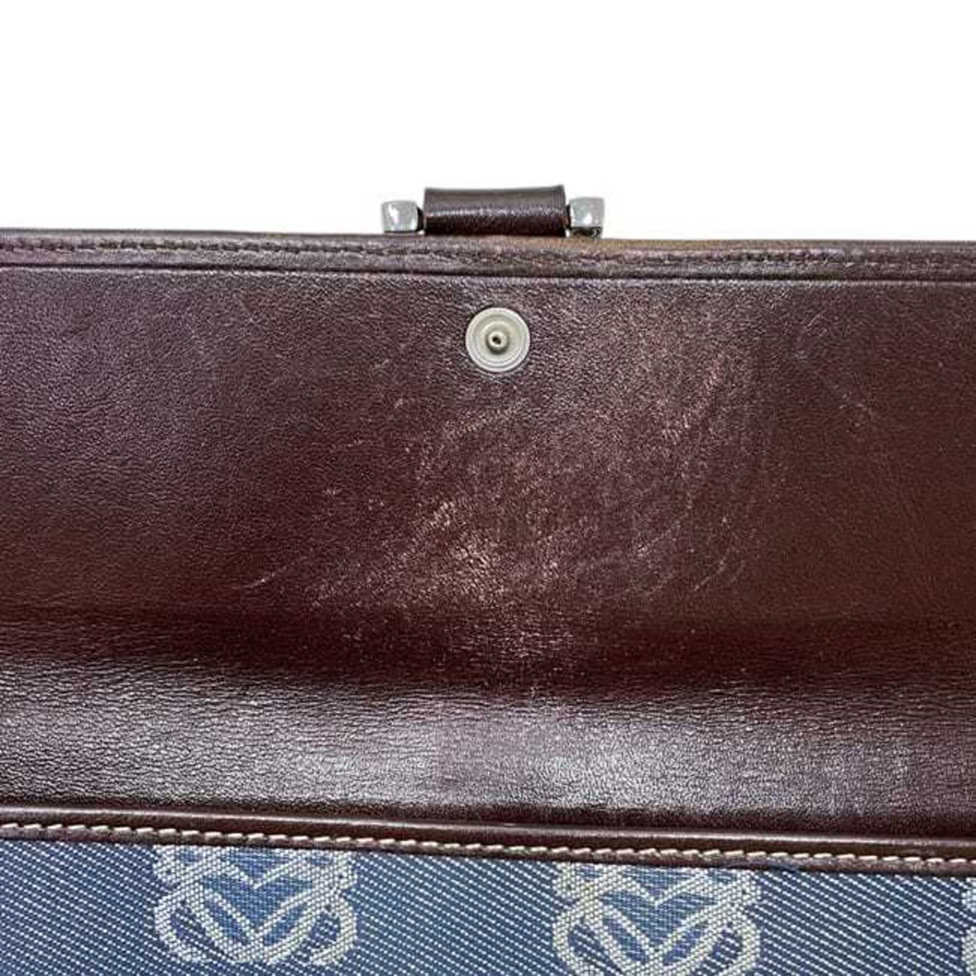 Denim Canvas Long Wallet (Bi-Fold) (Pre-Owned) - Loewe - Modalova