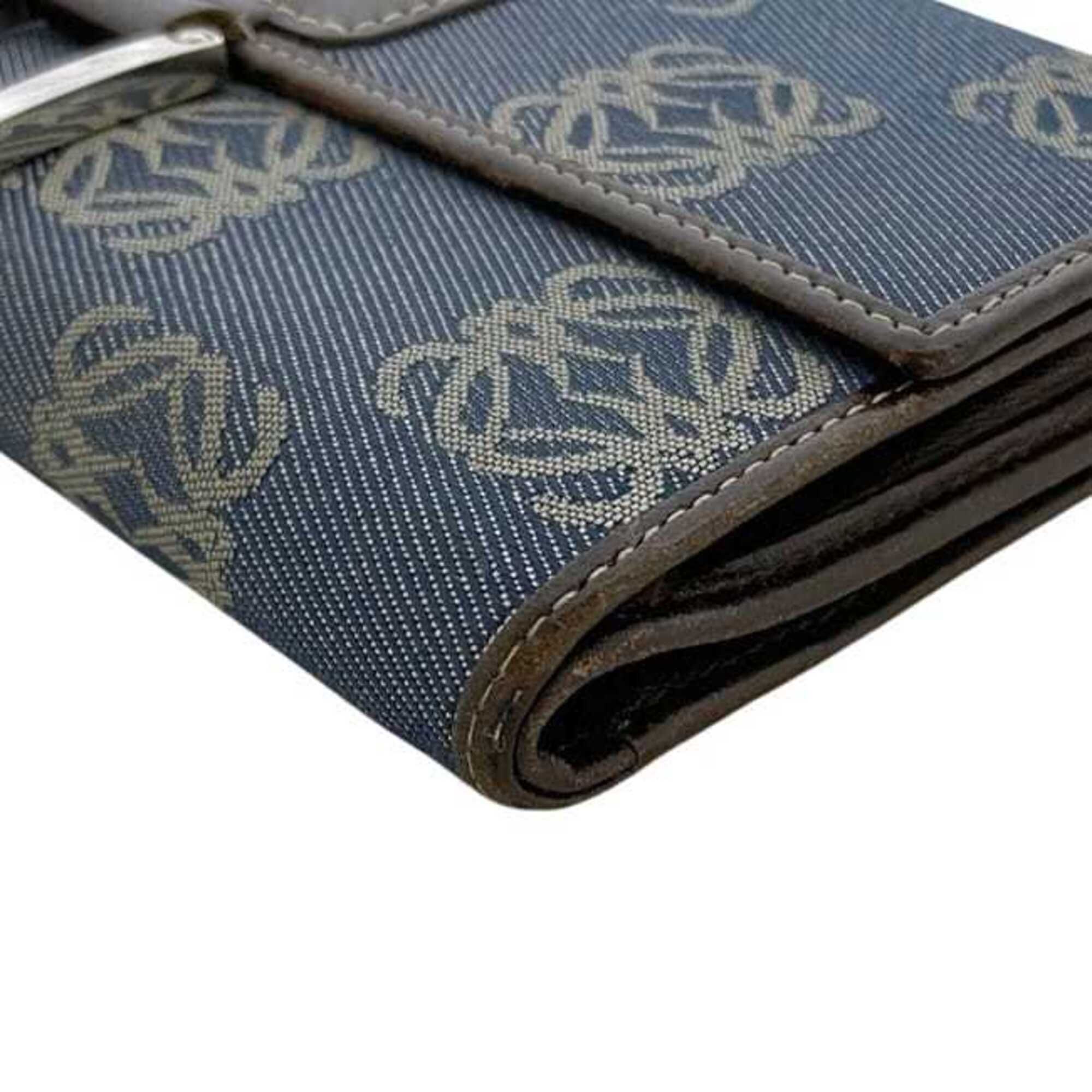 Denim Canvas Long Wallet (Bi-Fold) (Pre-Owned) - Loewe - Modalova