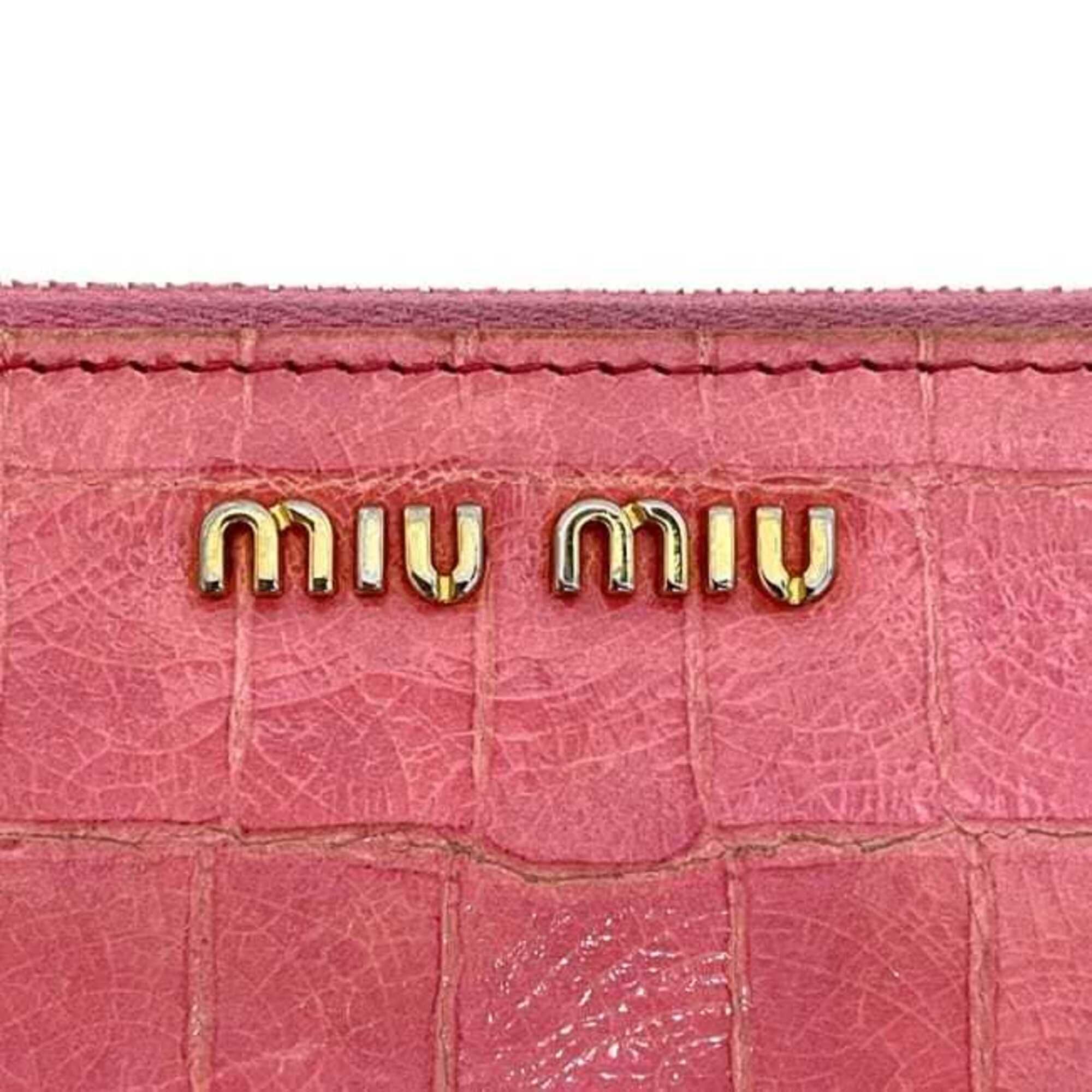 Leather Long Wallet (Bi-Fold) (Pre-Owned) - Miu Miu - Modalova