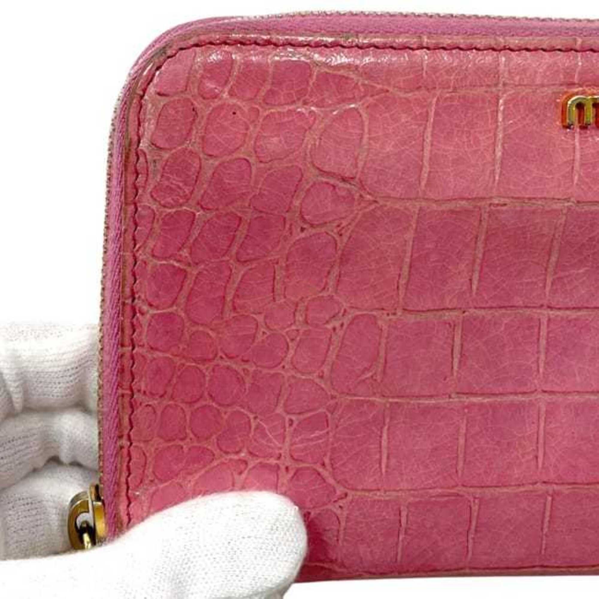 Leather Long Wallet (Bi-Fold) (Pre-Owned) - Miu Miu - Modalova