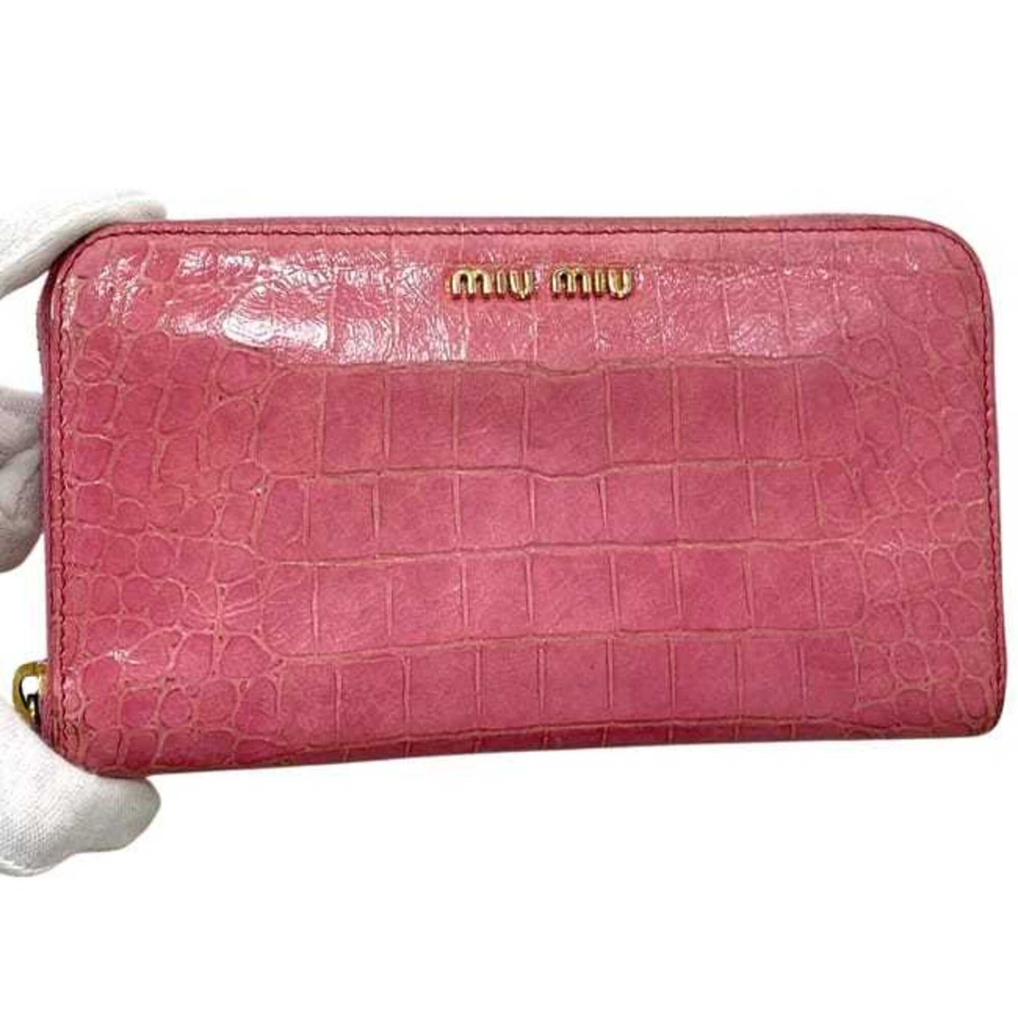 Leather Long Wallet (Bi-Fold) (Pre-Owned) - Miu Miu - Modalova