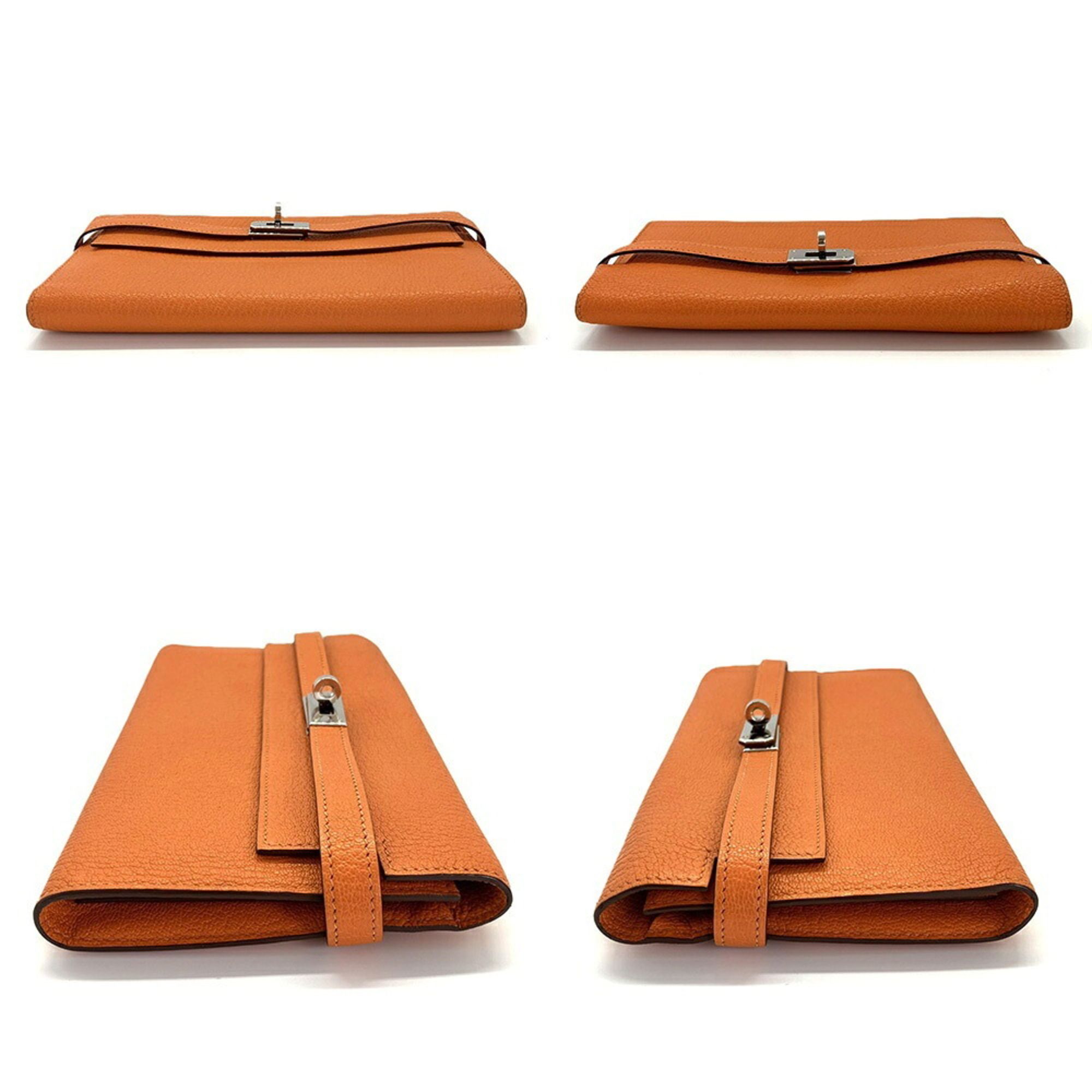 Chevre Leather Long Wallet (Bi-Fold) (Pre-Owned) - Hermes - Modalova