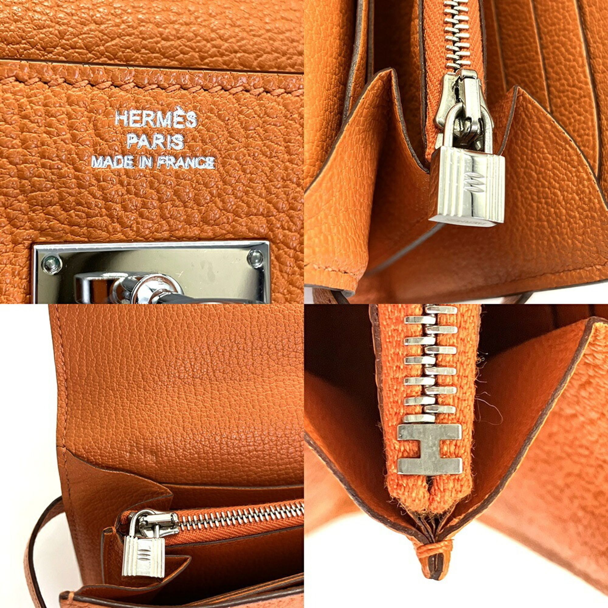 Chevre Leather Long Wallet (Bi-Fold) (Pre-Owned) - Hermes - Modalova