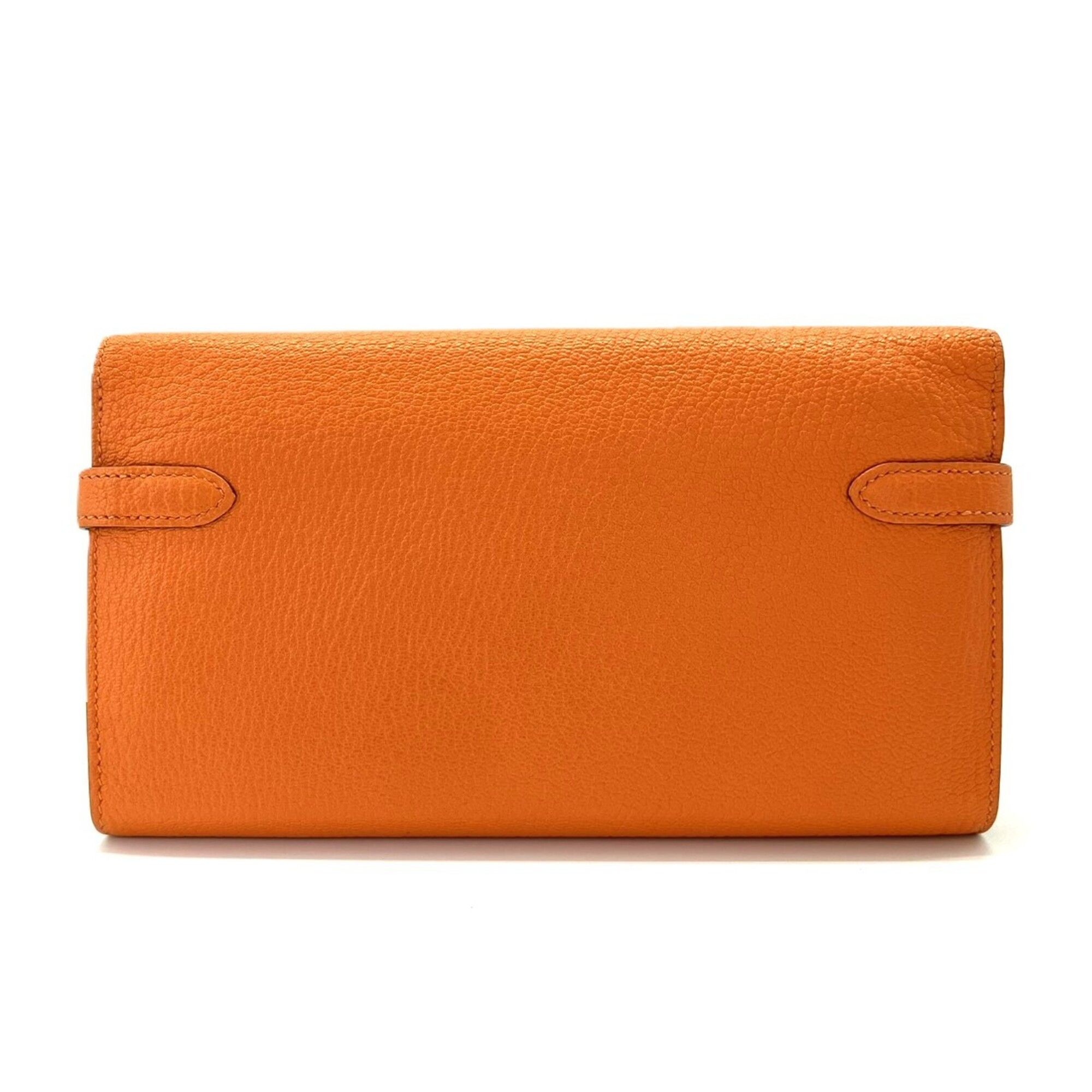 Chevre Leather Long Wallet (Bi-Fold) (Pre-Owned) - Hermes - Modalova