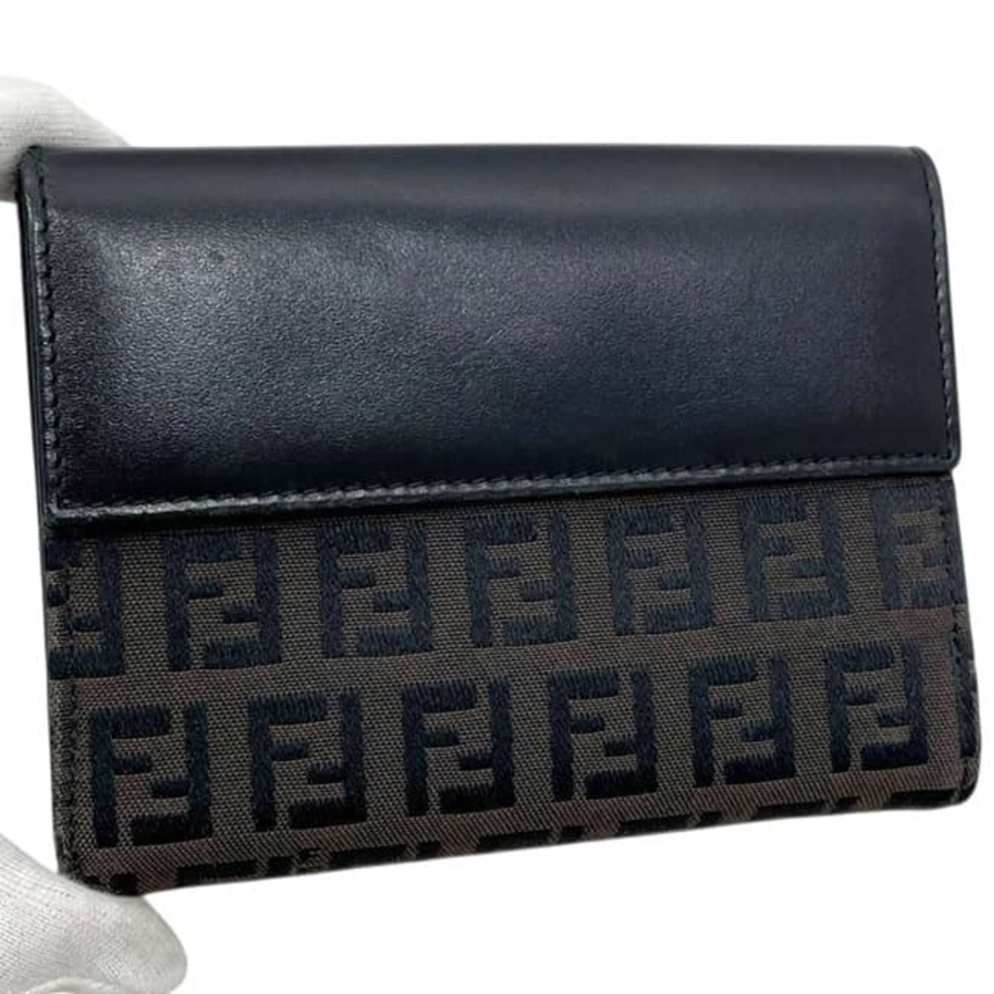 Canvas Leather Wallet (Bi-Fold) (Pre-Owned) - Fendi - Modalova