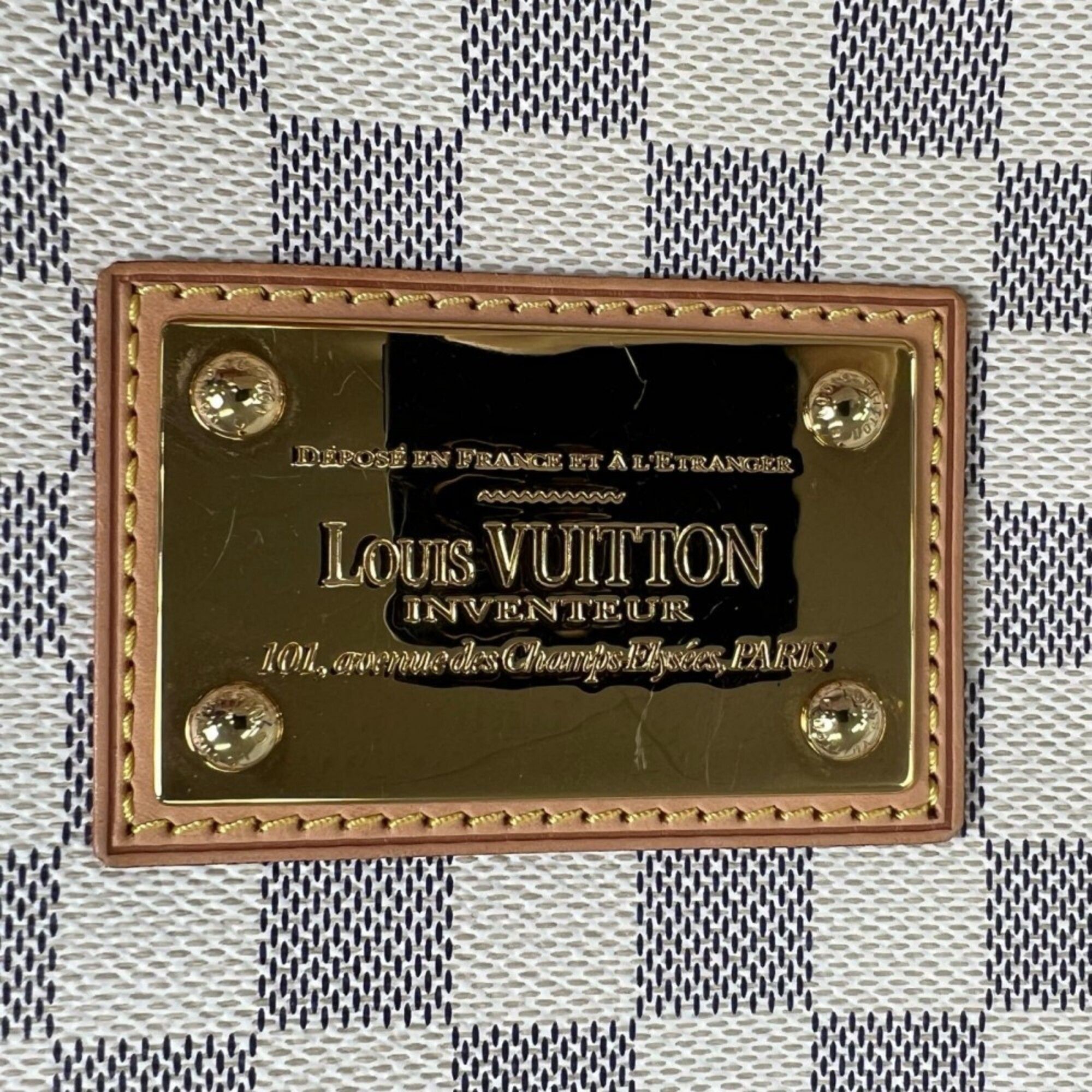 Damier Azur Canvas Shoulder Bag (Pre-Owned) - Louis Vuitton - Modalova