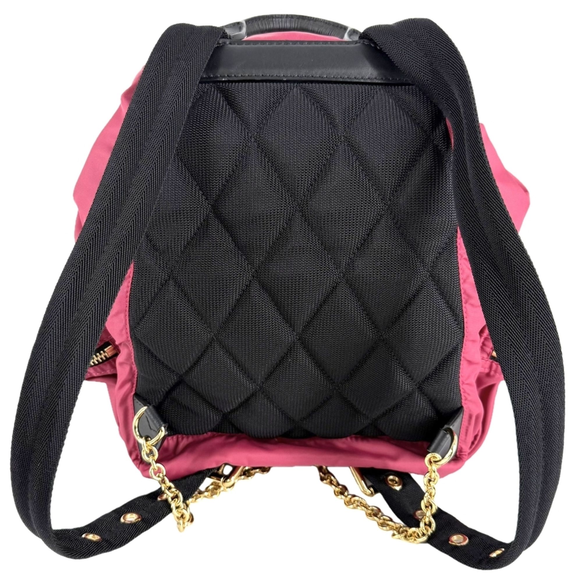 Nylon Leather Backpack (Pre-Owned) - Burberry - Modalova