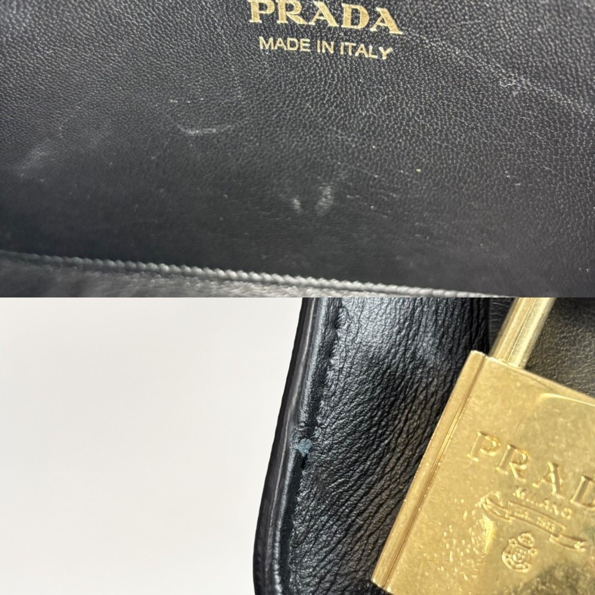 Leather Shoulder Bag (Pre-Owned) - Prada - Modalova