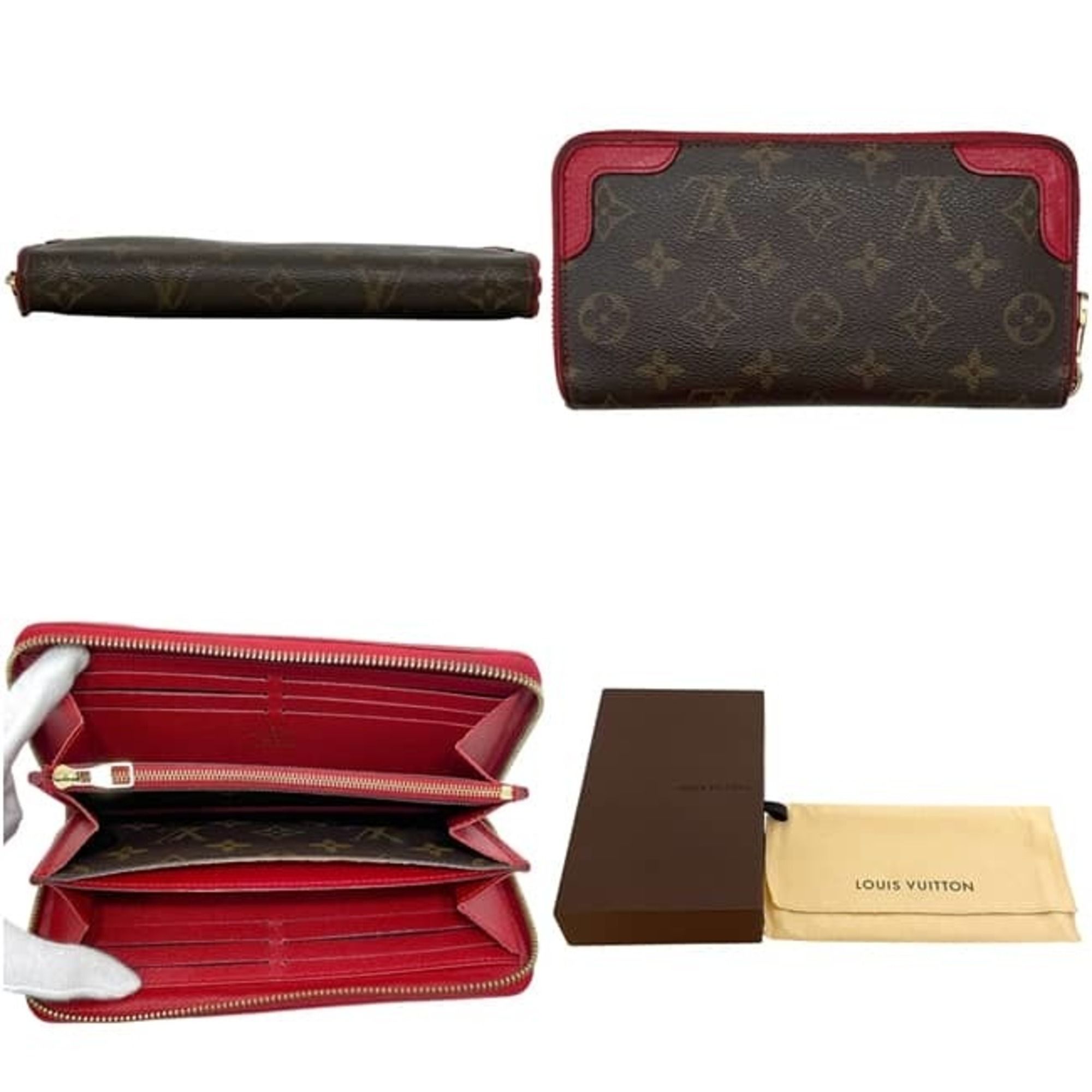 Monogram Leather Long Wallet (Bi-Fold) (Pre-Owned) - Louis Vuitton - Modalova