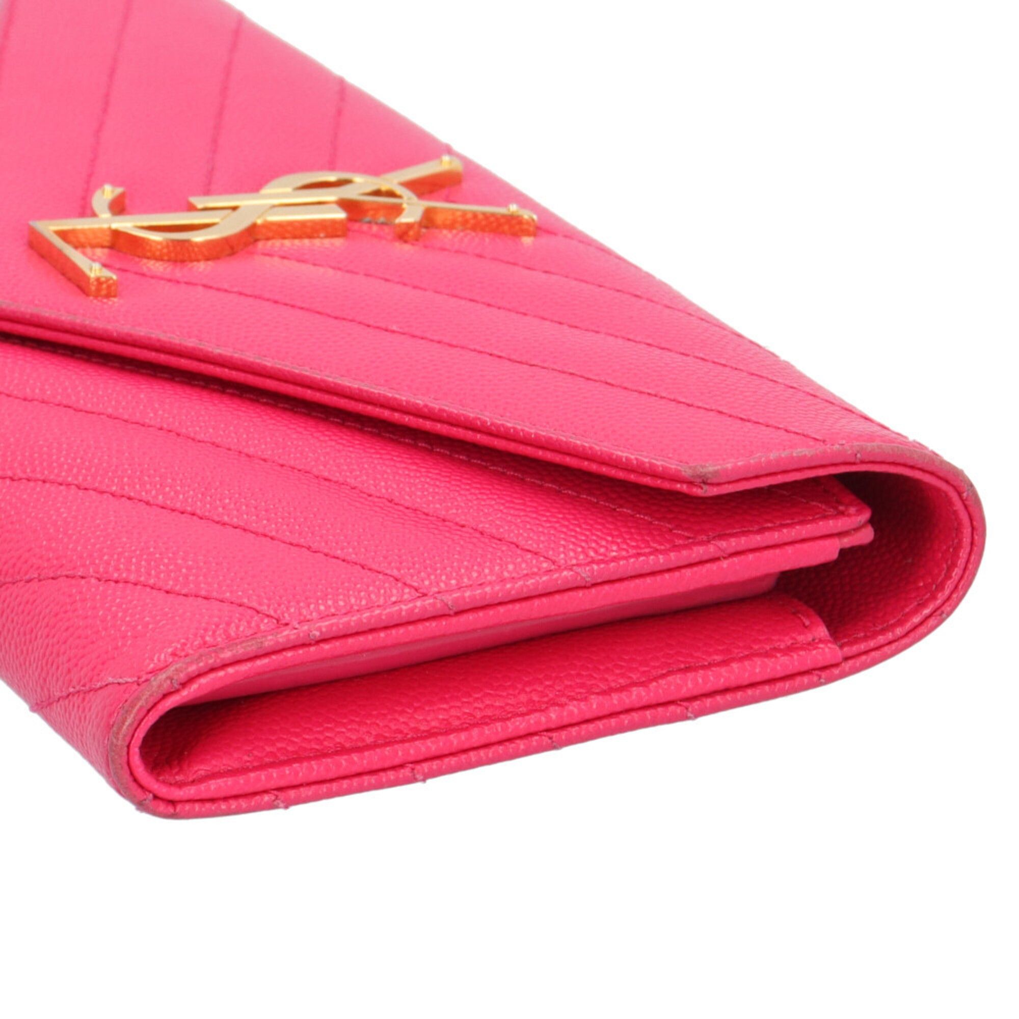Leather Long Wallet (Bi-Fold) (Pre-Owned) - Saint Laurent - Modalova
