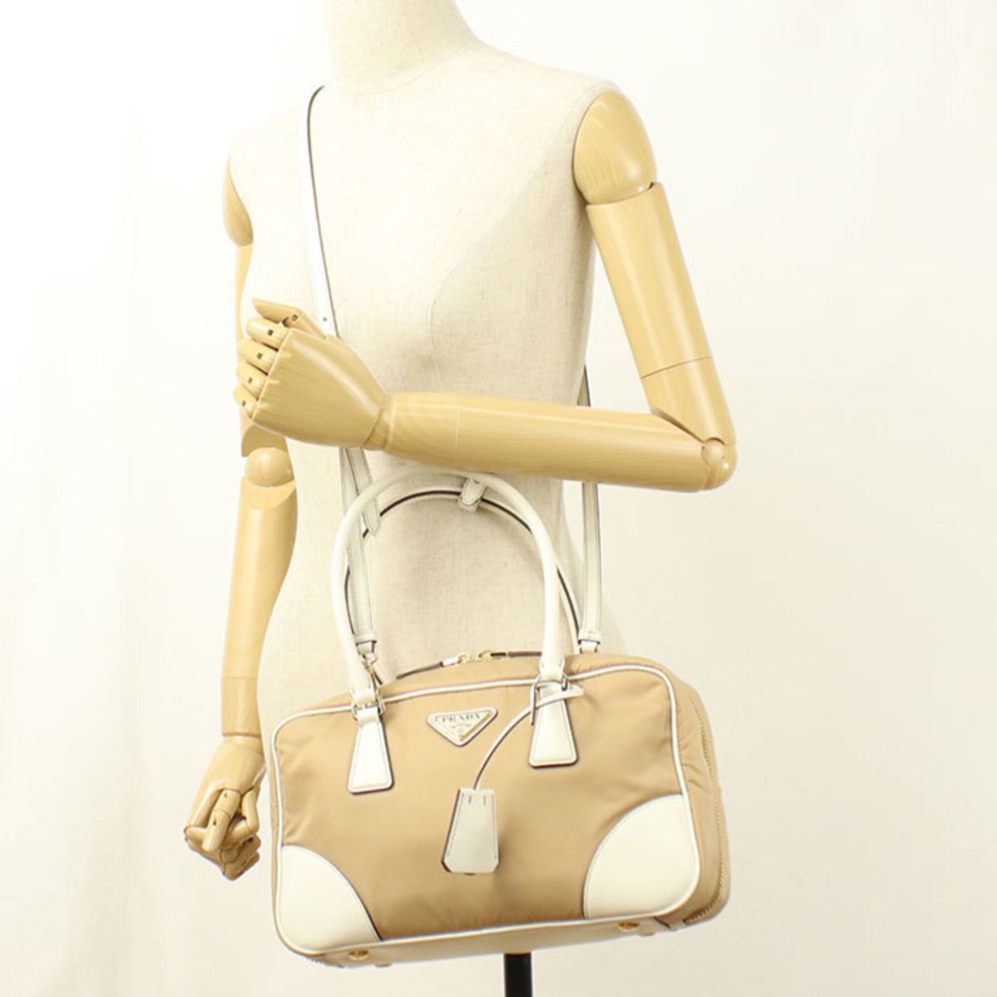 Nylon Leather Handbag (Pre-Owned) - Prada - Modalova